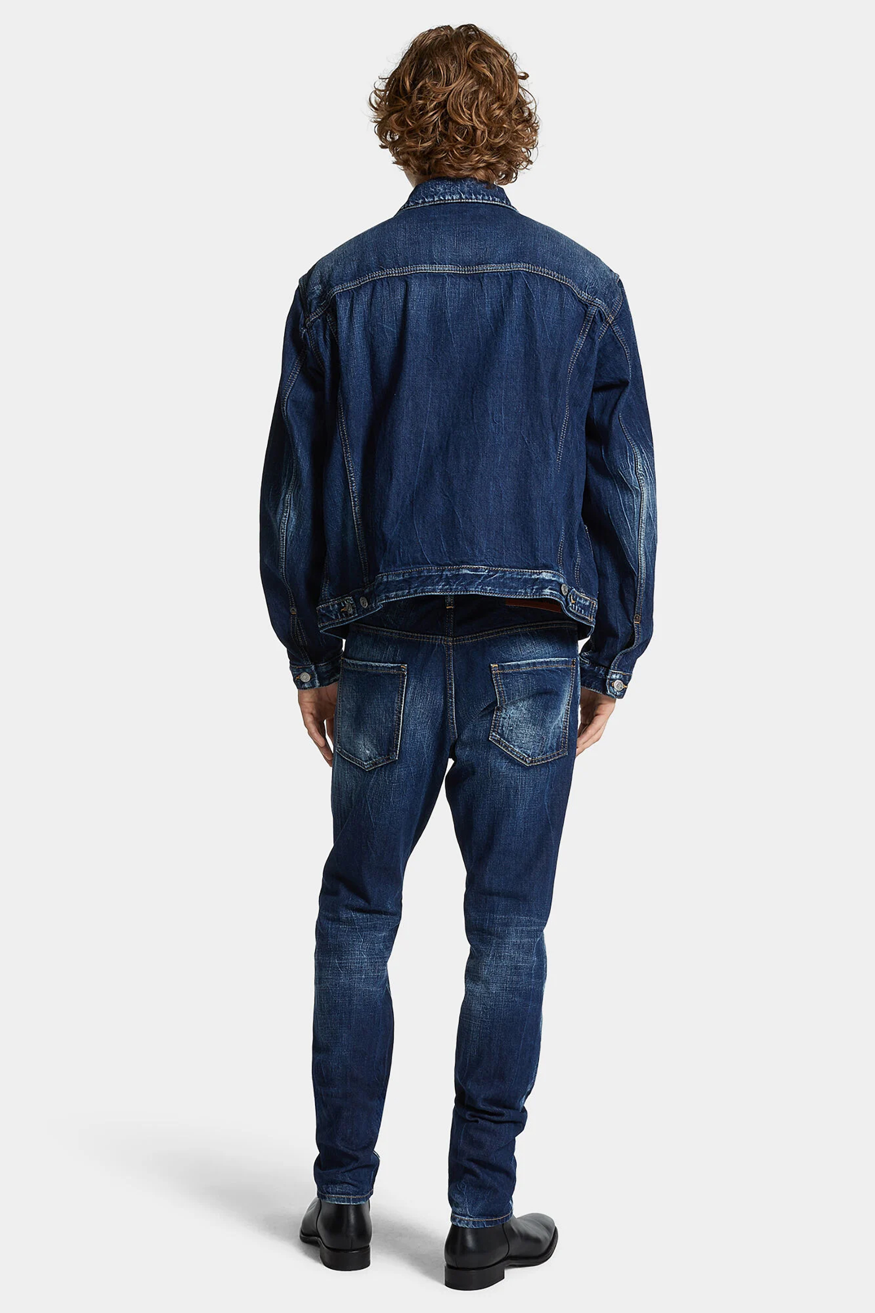 DSQUARED2 Dark Semplice Cotton Denim Cool Guy Jeans