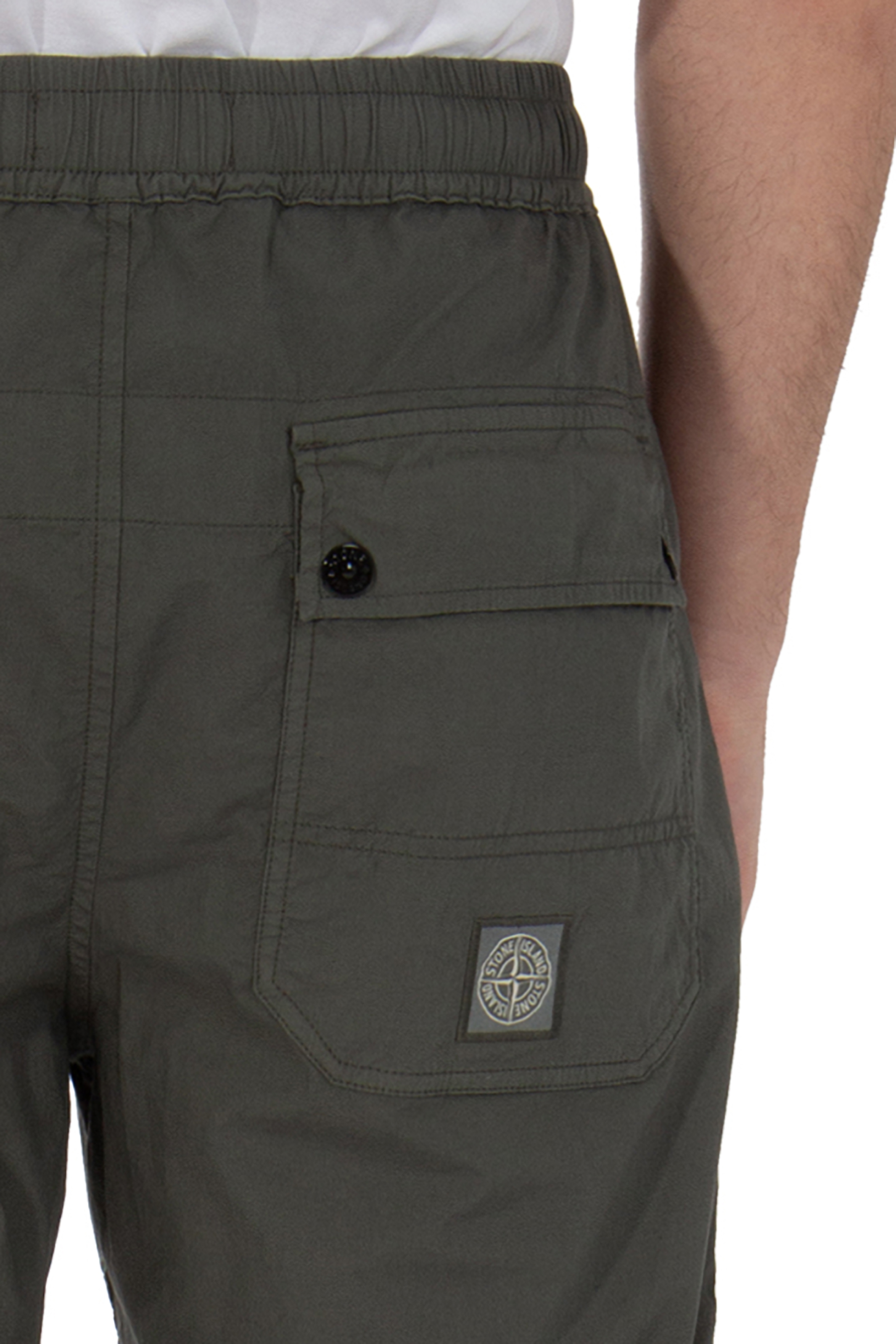 STONE ISLAND Regular Cotton Stretch Pants