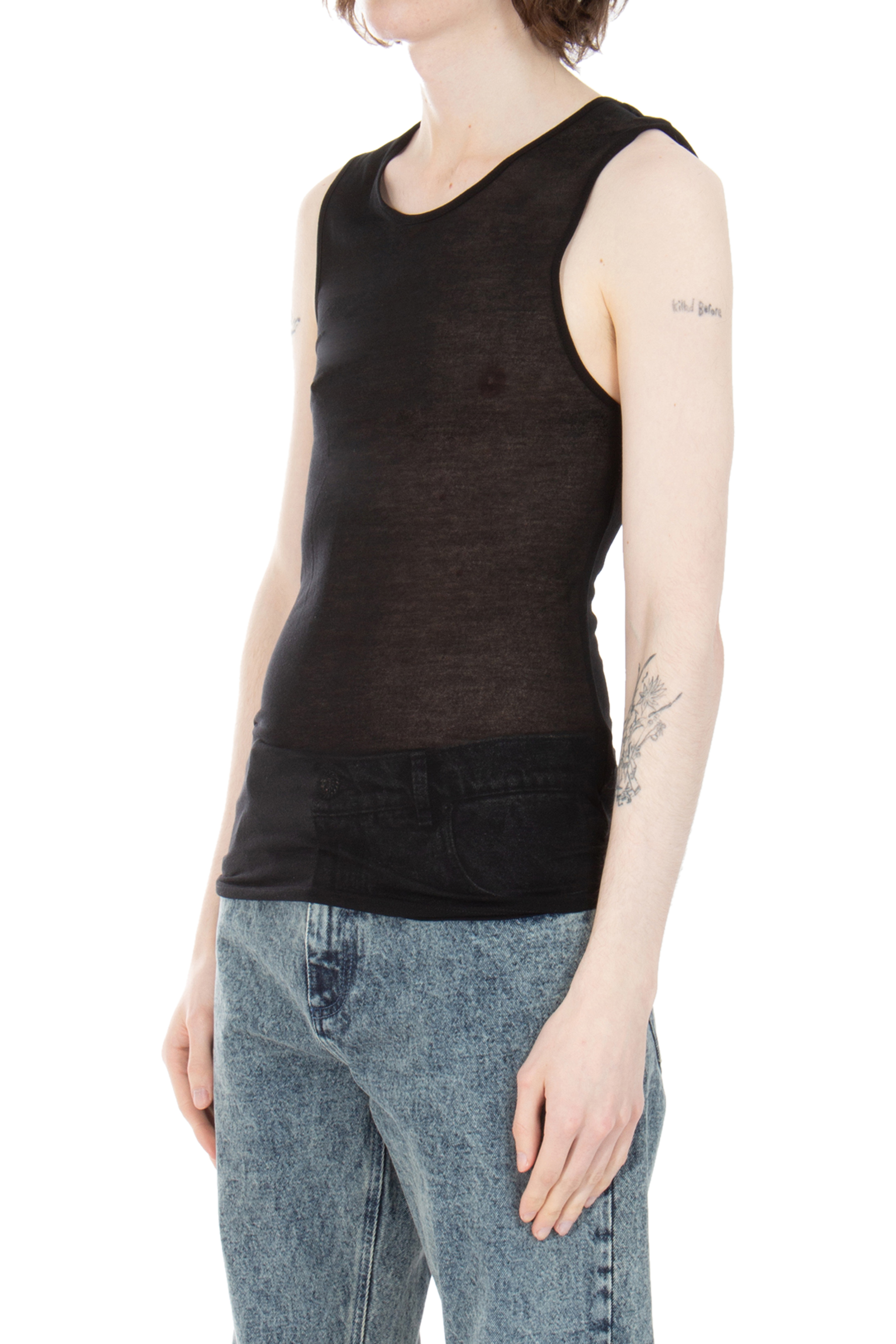 AMI PARIS Lyocell Tank Top