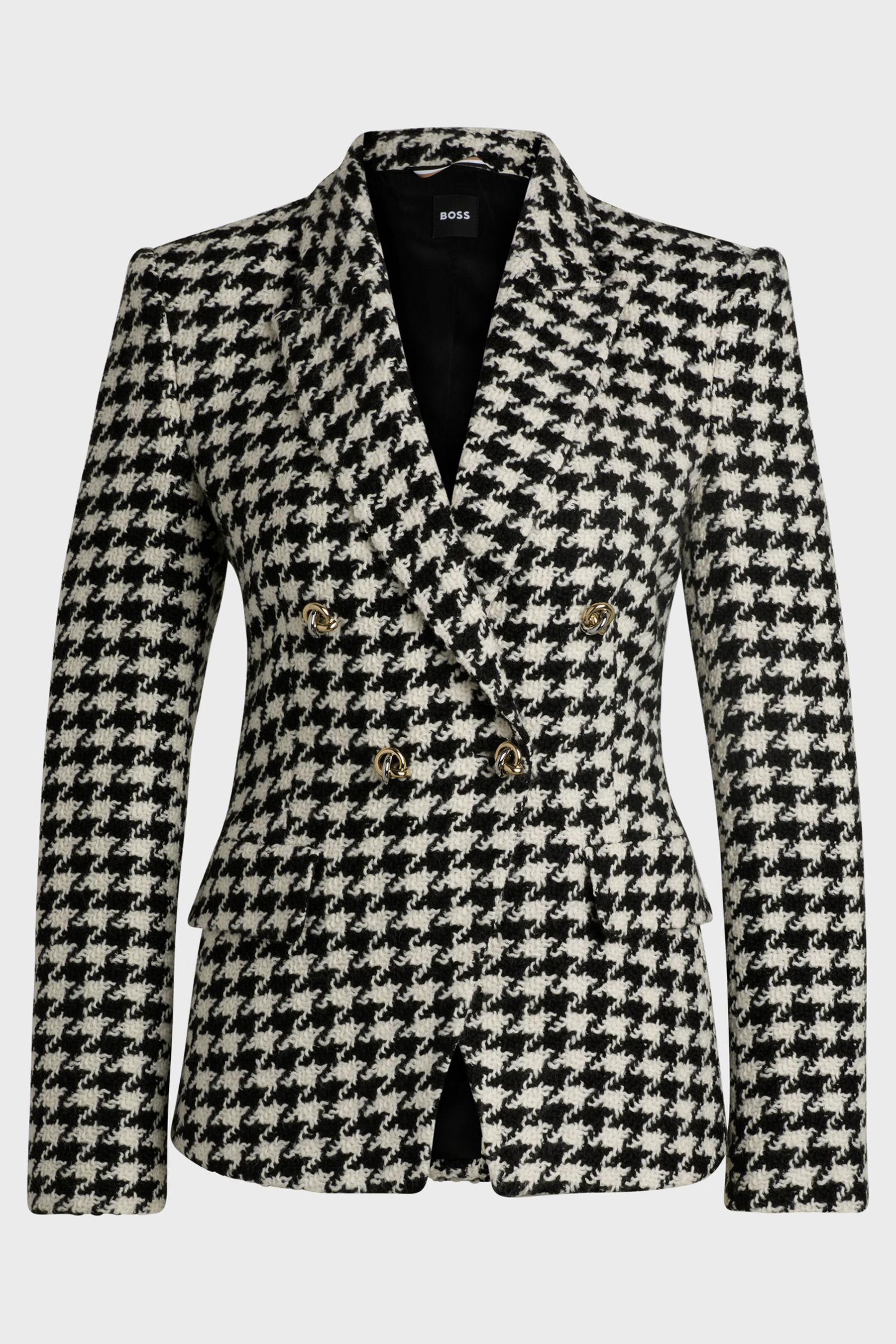 BOSS Houndstooth Wool Blend Blazer Jia