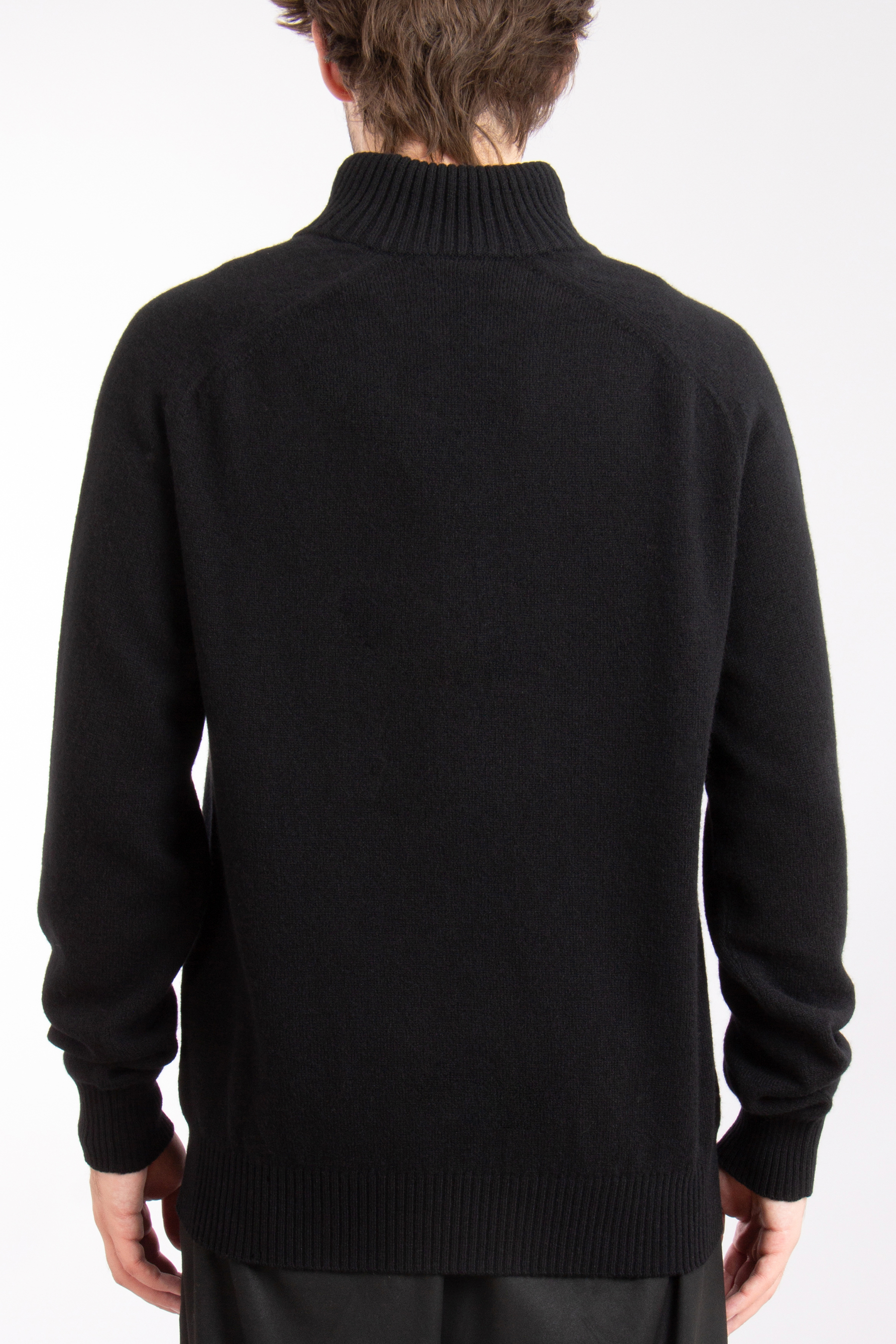 TOM FORD Wool-Cashmere Blend Half Zip Sweater