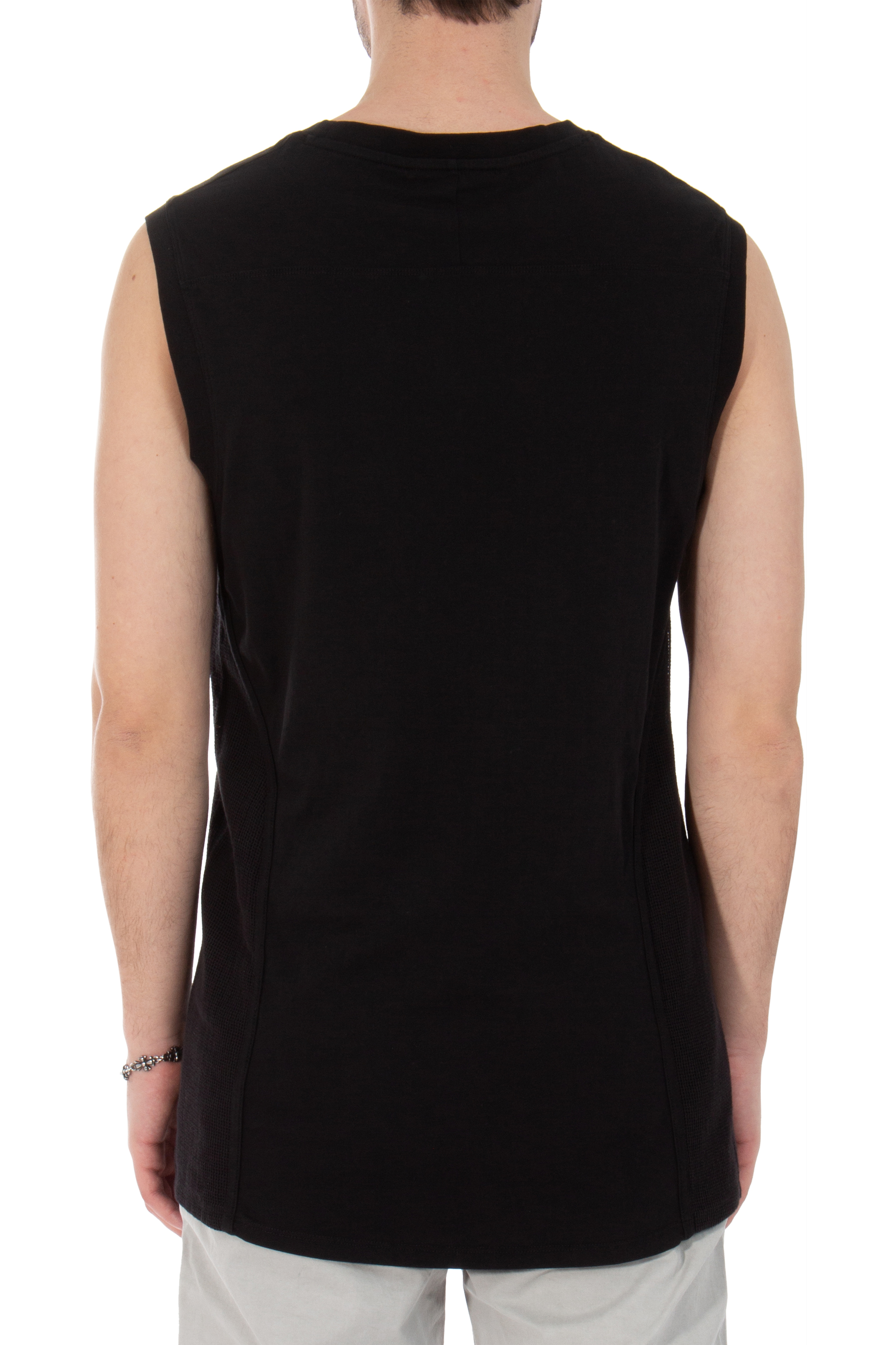 RE:VOLVER ATELIER Mesh Inlay Cotton Tank Top