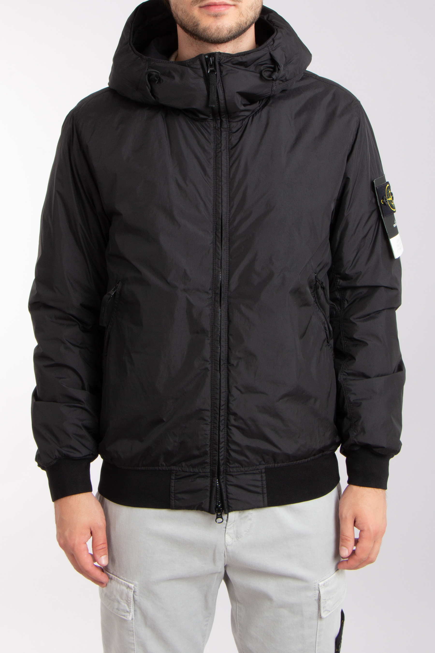 Stone island crinkle bomber jacket online