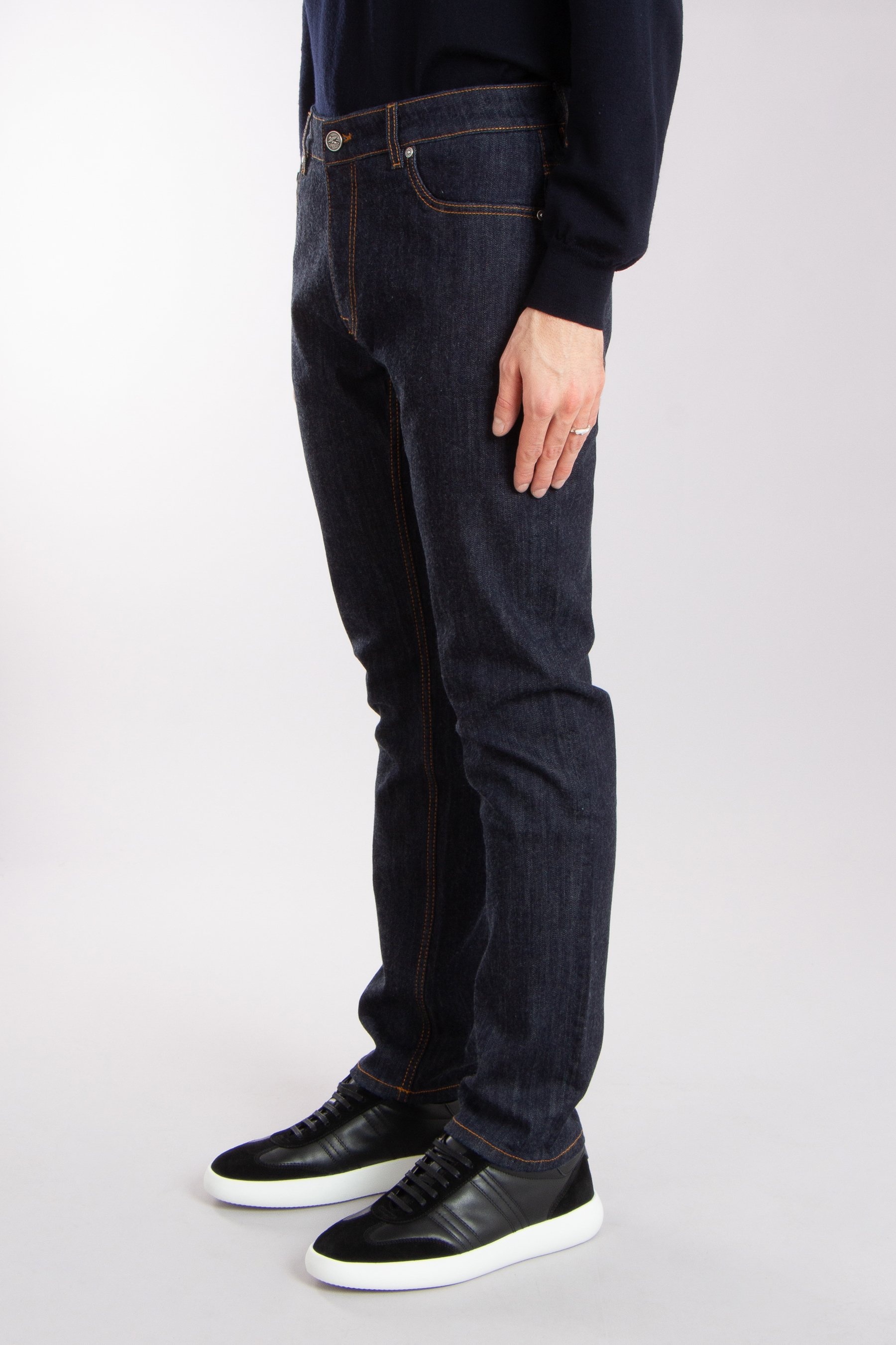 ETRO Regular Fit Cotton-Cashmere Stretch Denim Jeans