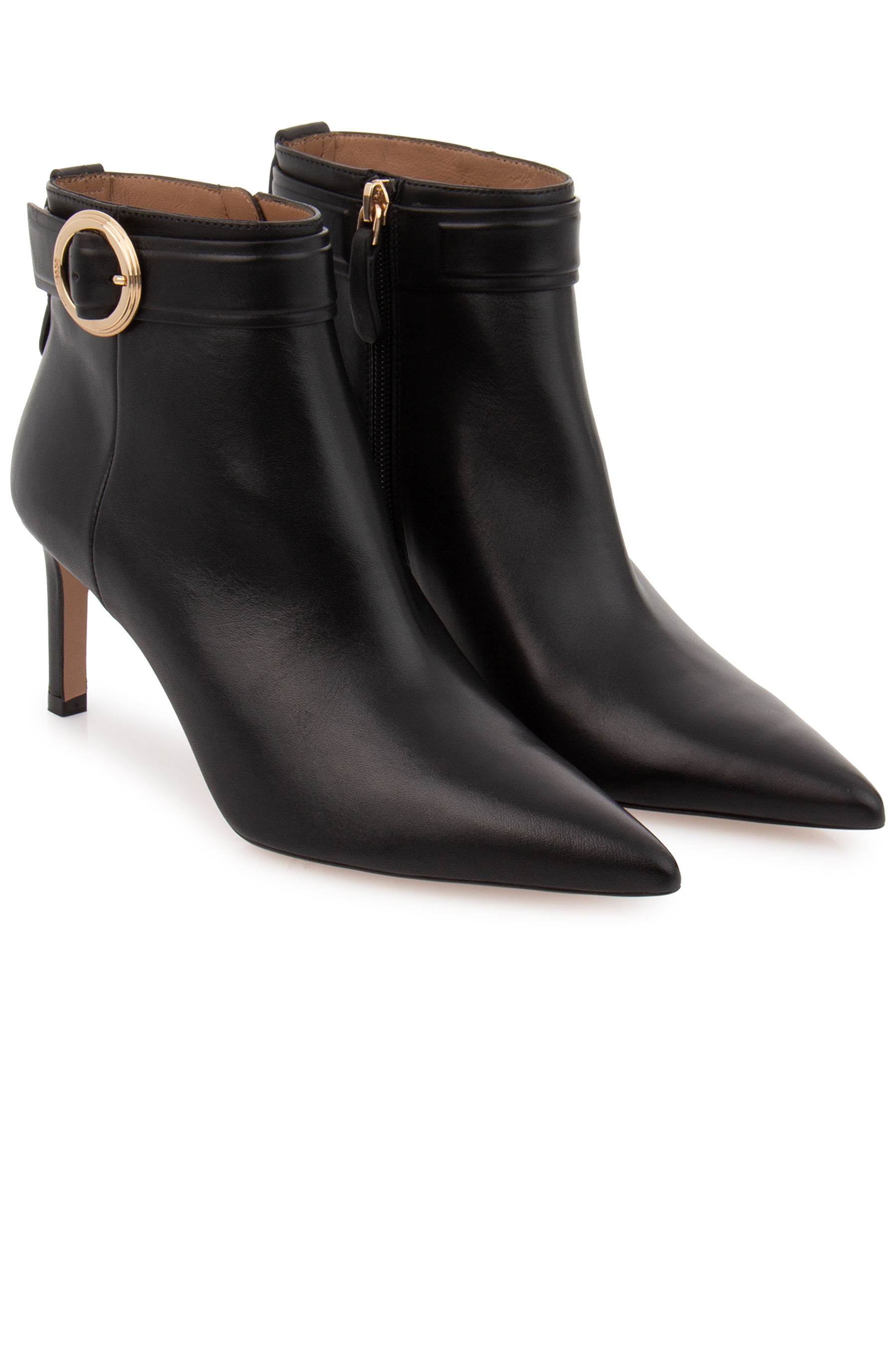 BOSS Heeled Leather Ankle Boots Janet