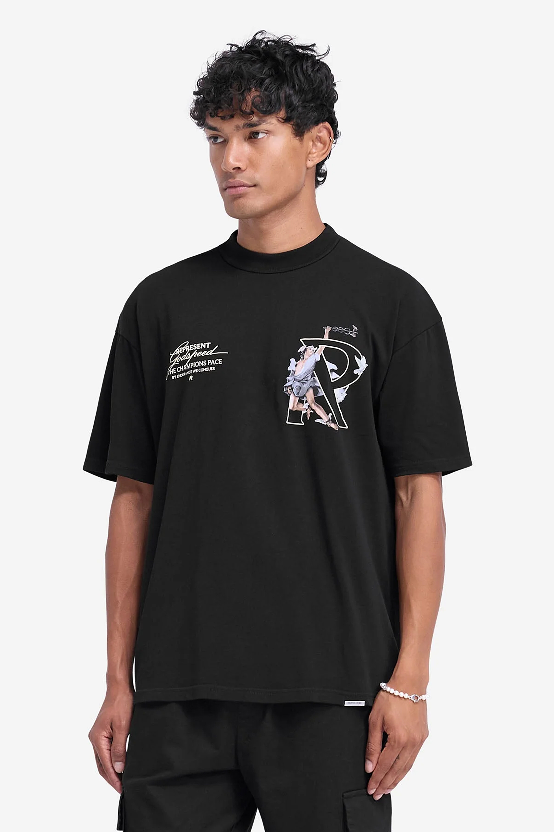 REPRESENT Hermes Print Cotton Jersey T-Shirt