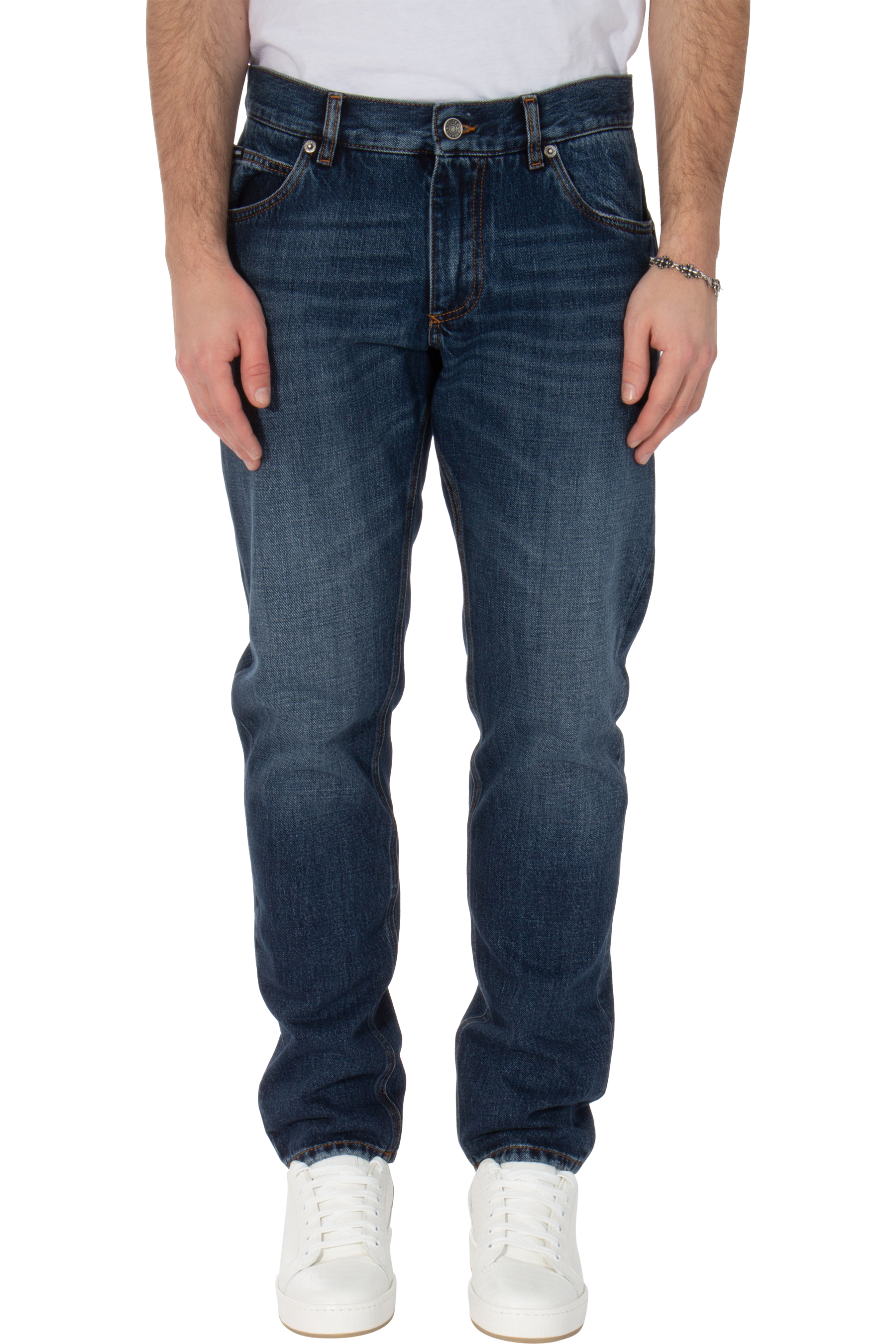 DOLCE & GABBANA Regular Fit Cotton Stretch Jeans