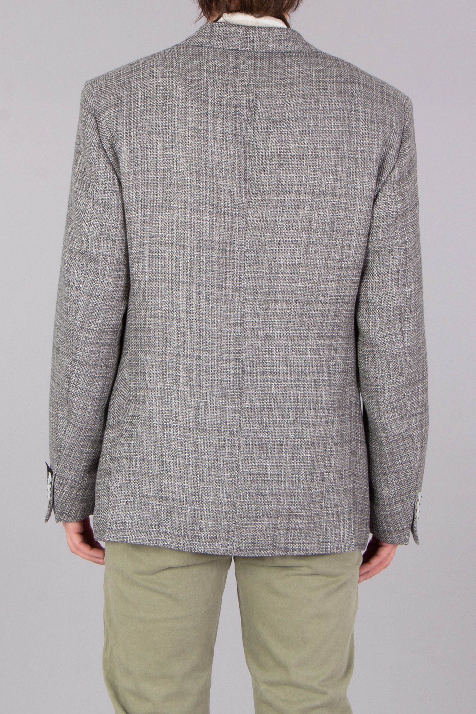 DRESSLER Regular Fit Structured Wool-Linen Blend Jacket Sendrik