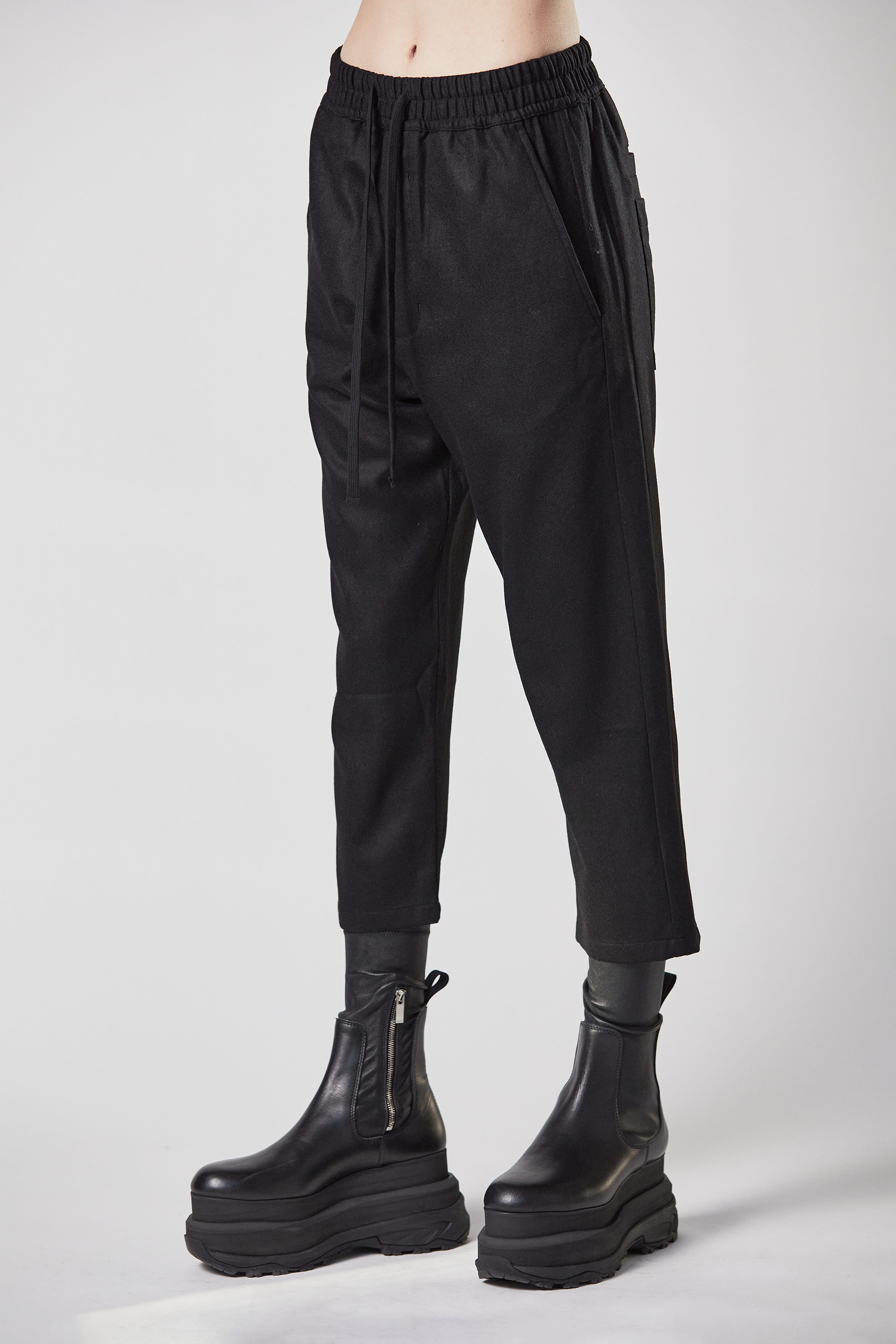 THOM KROM Low Crotch Wool Stretch Pants