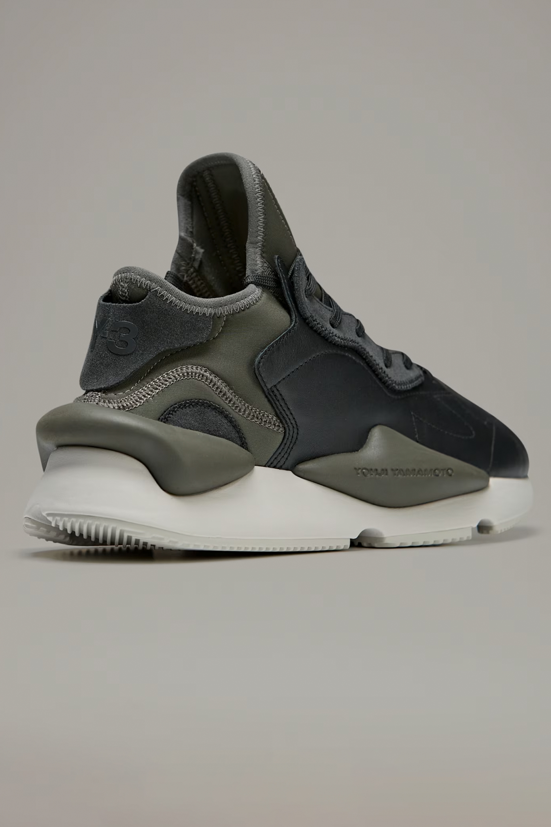 Y-3 Leather & Neoprene Sneakers Kaiwa