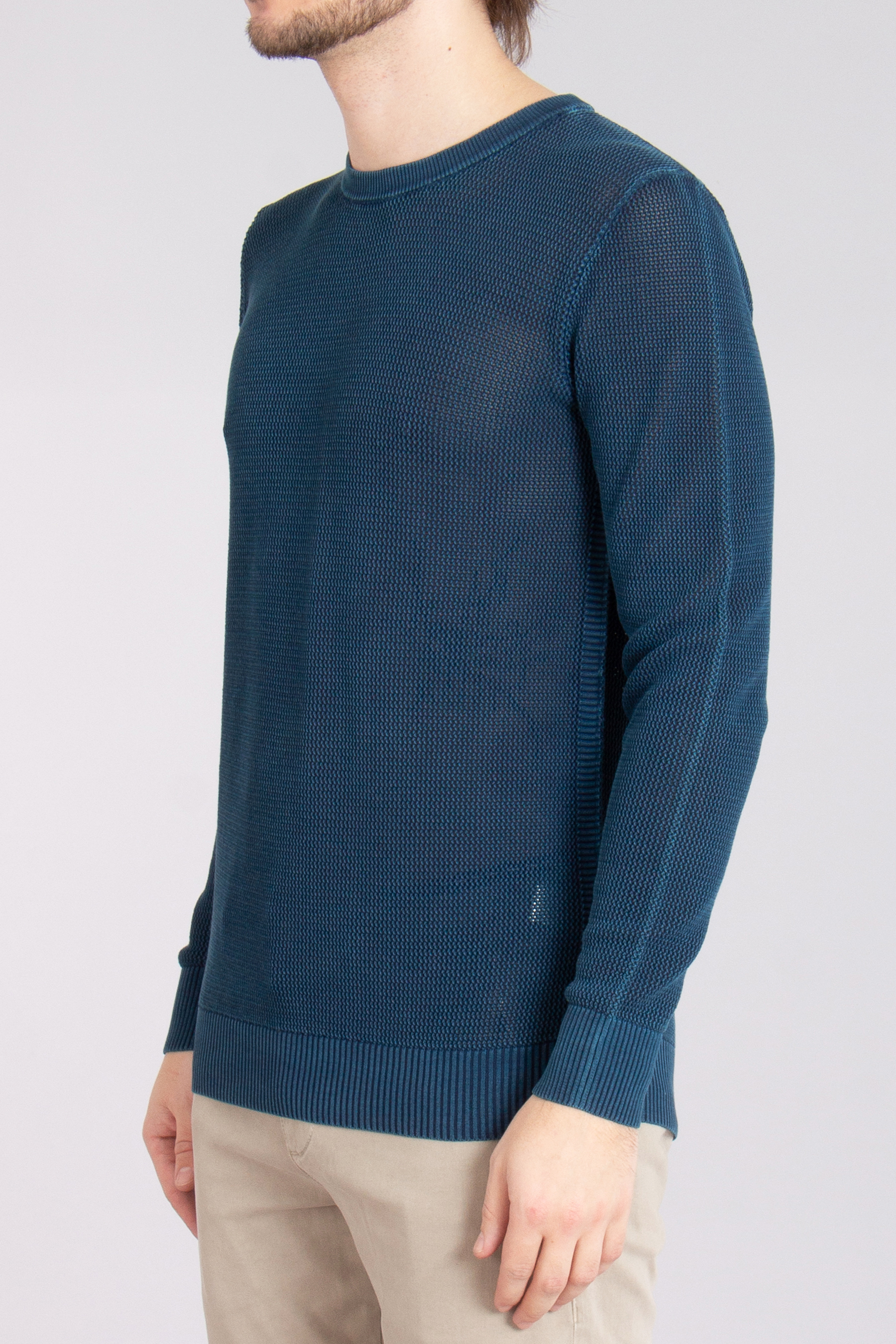 ROBERTO COLLINA Structured Cotton Knit Sweater