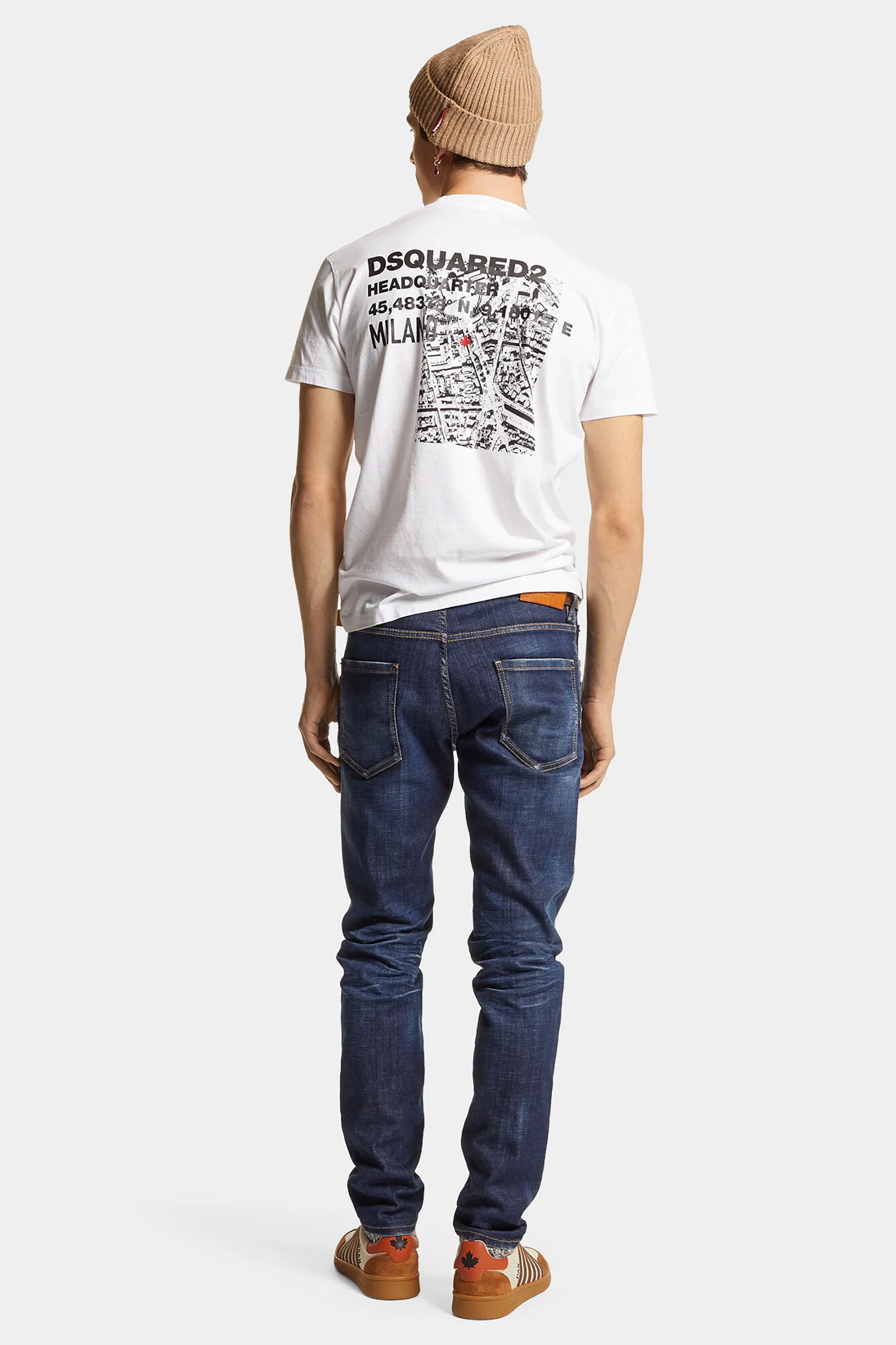 DSQUARED2 Dark Clean Wash Cotton Stretch Cool Guy Jeans