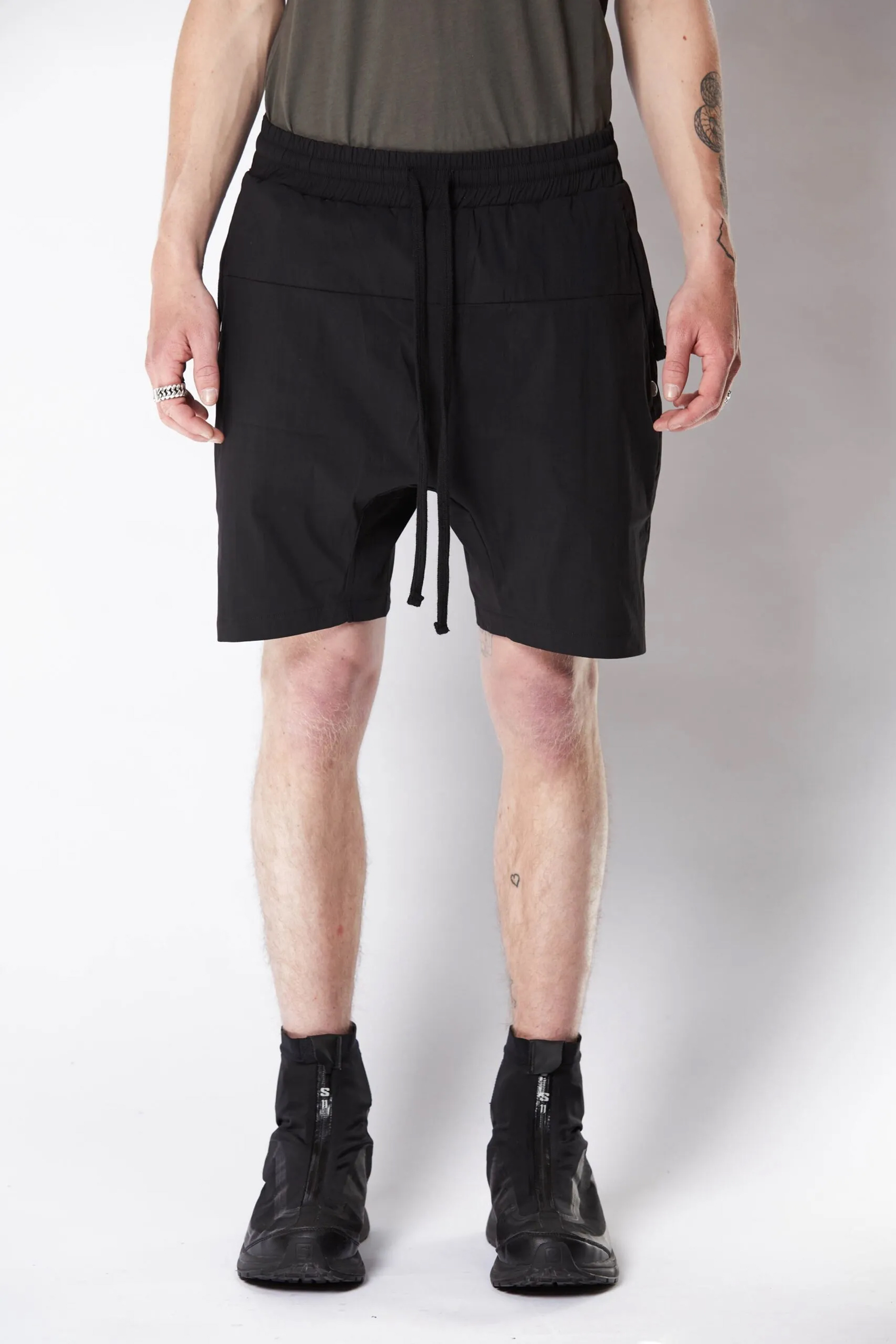 THOM KROM Woven Stretch Cotton Shorts