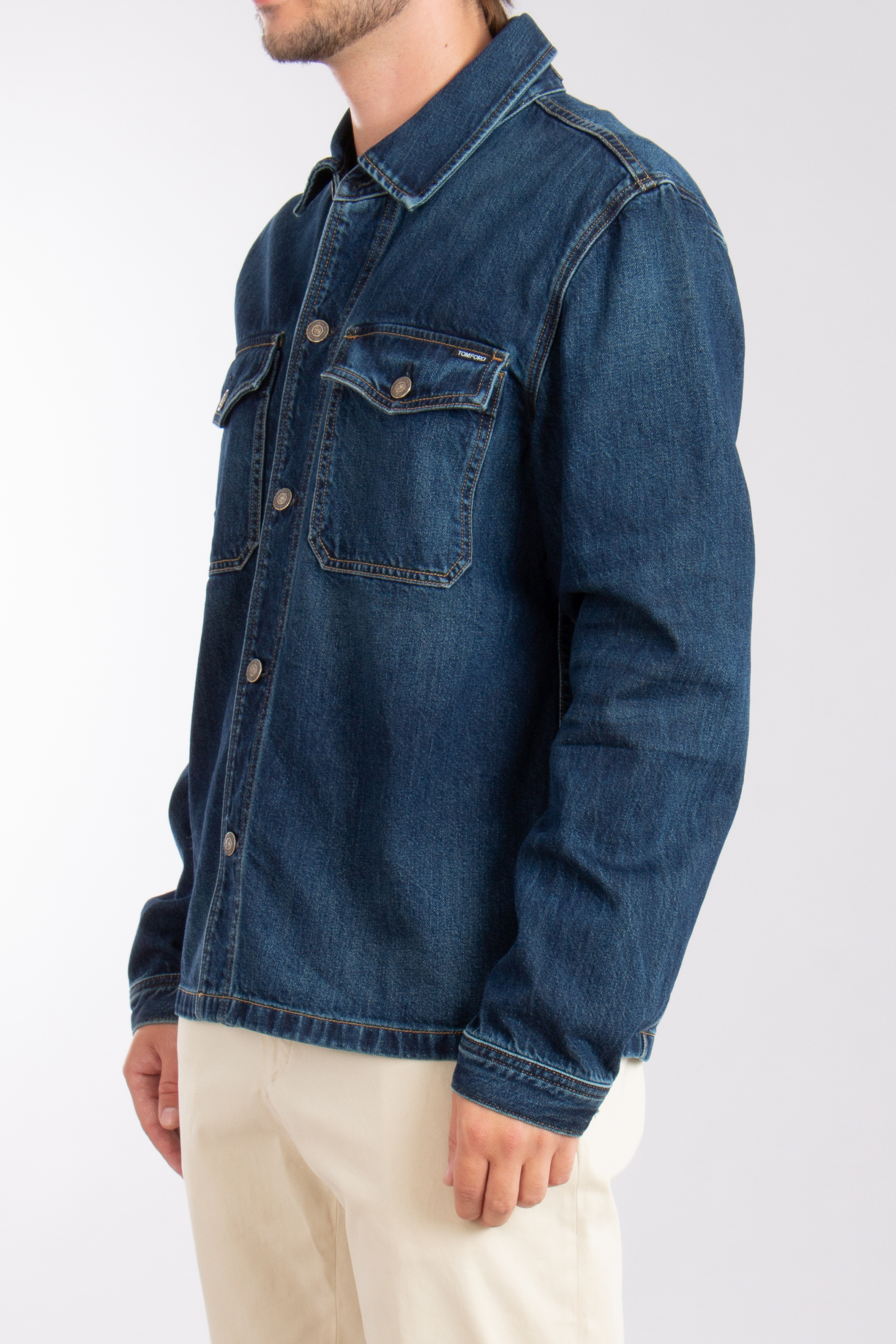 TOM FORD Cotton Denim Shirt Jacket