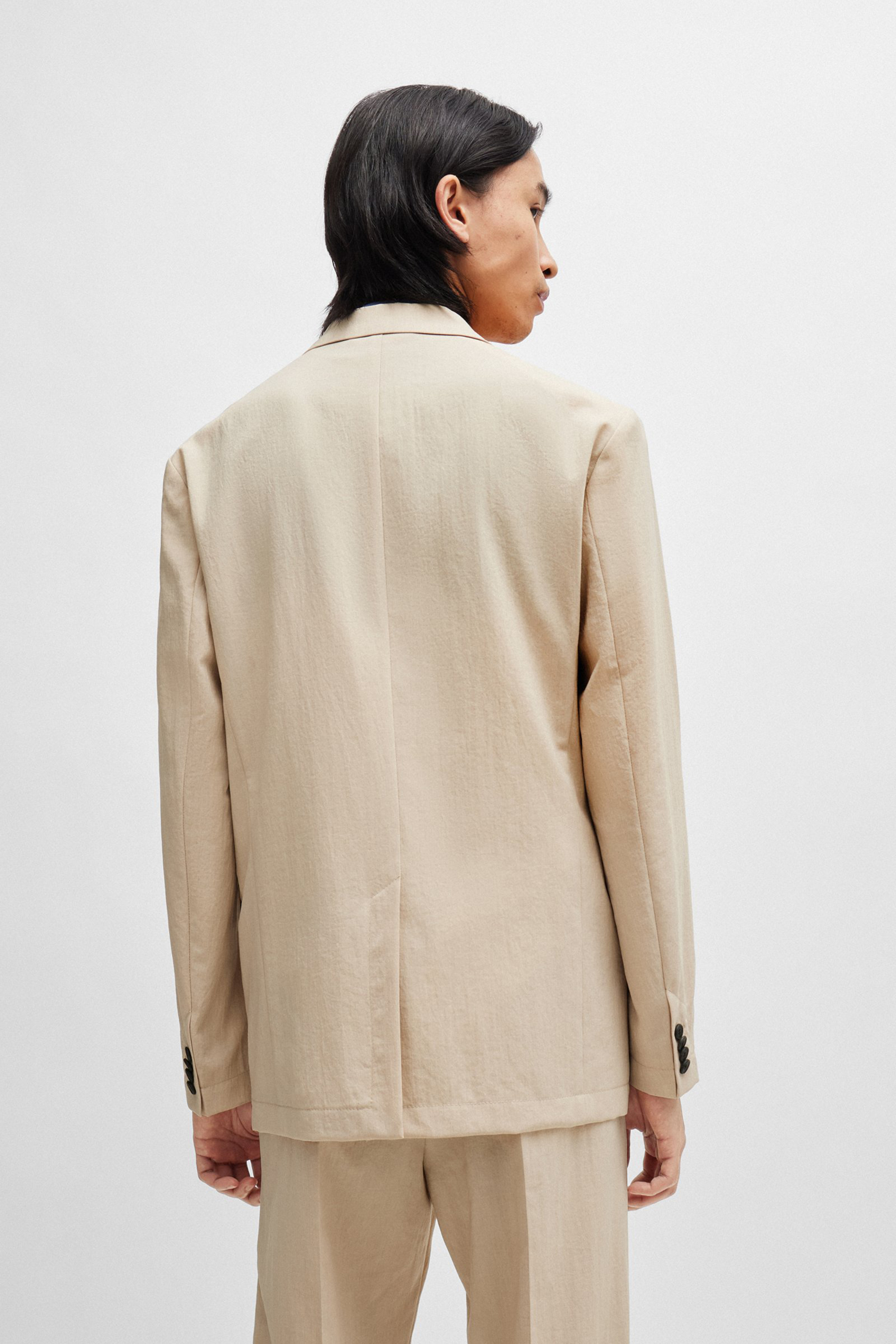 HUGO Modern-Fit Linen Optic Jacket Kris