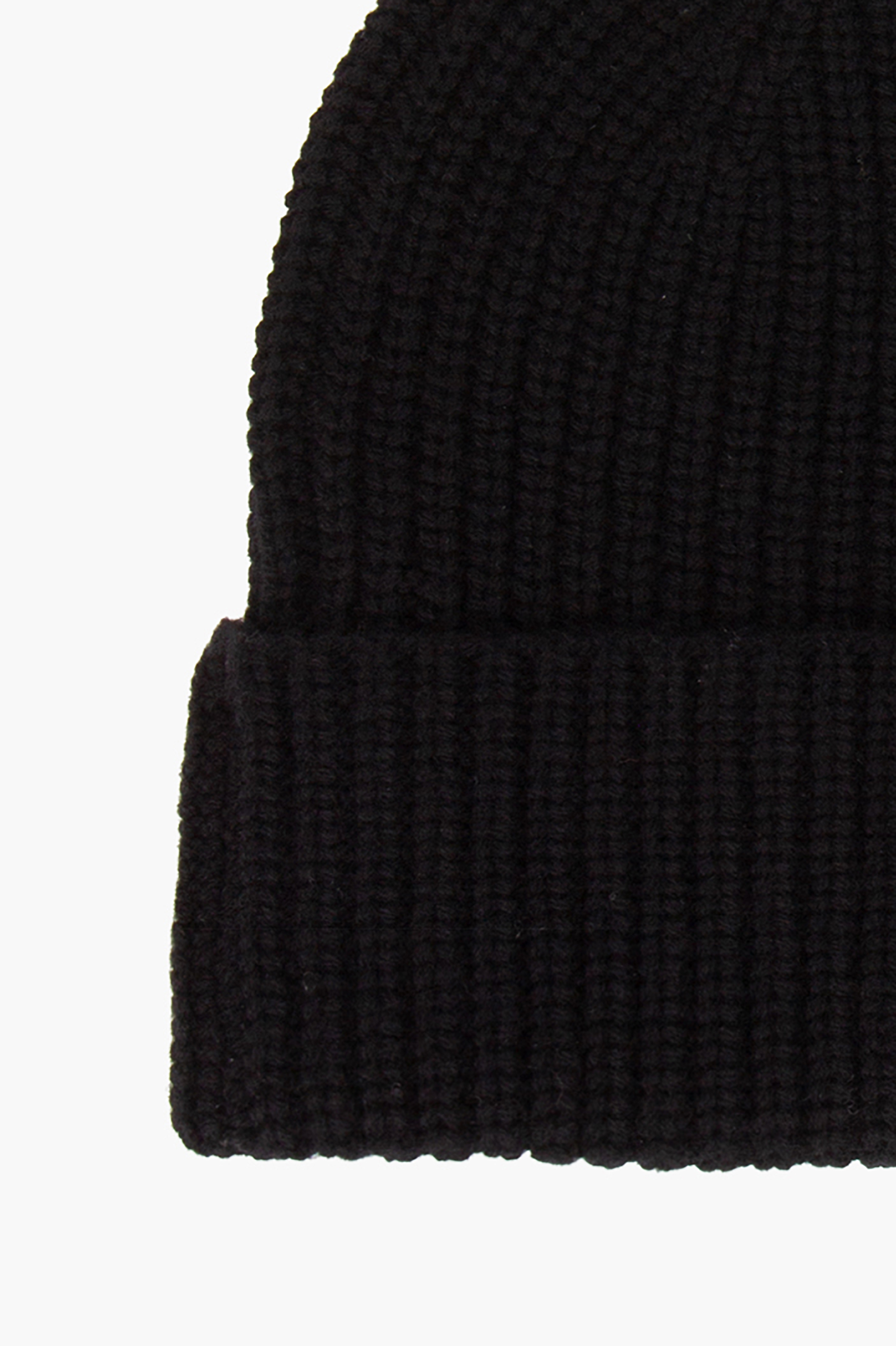 0039 ITALY Ribbed Cashmere-Wool Blend Hat