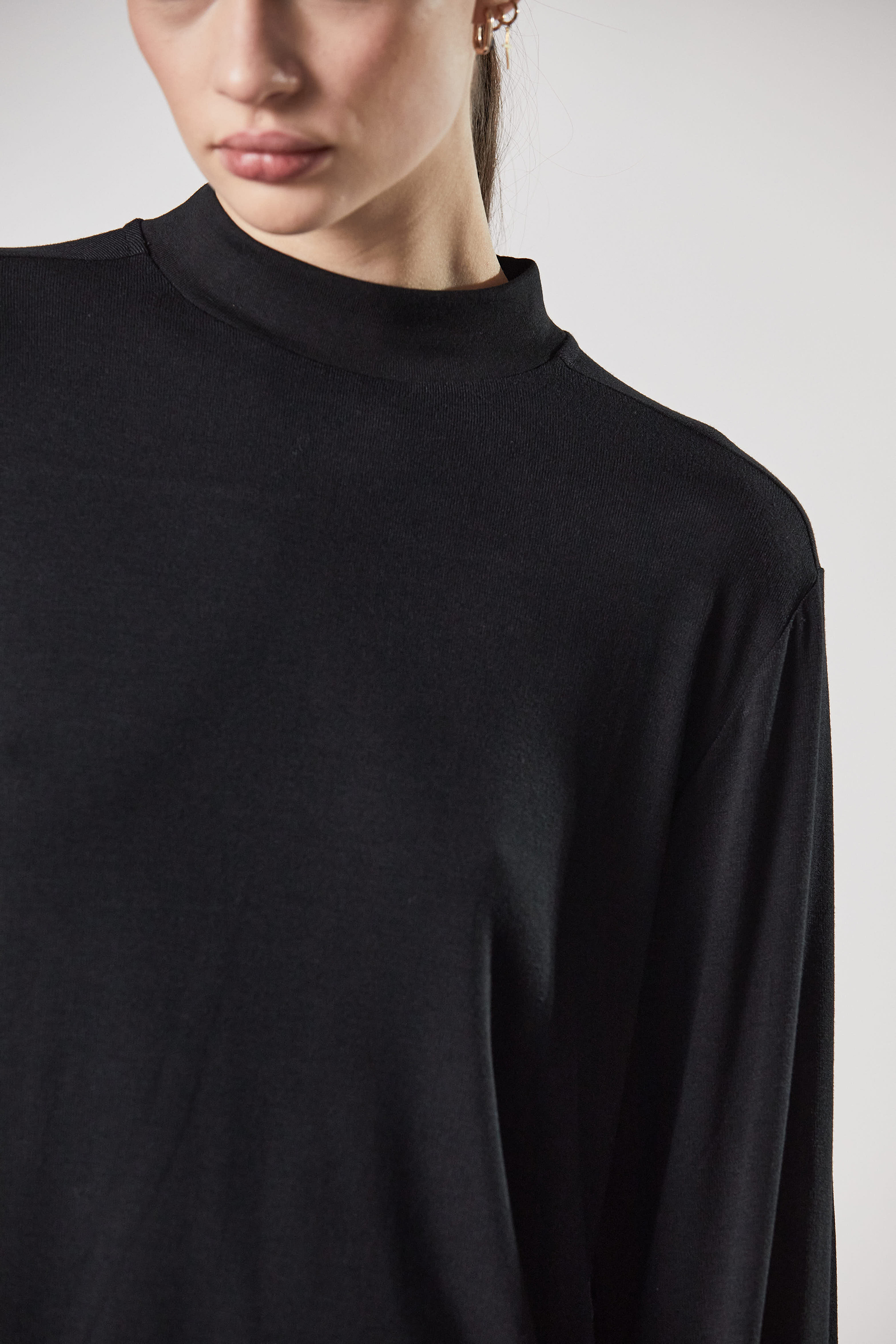 THOM KROM Ribbed Viscose Stretch Longsleeve T-Shirt