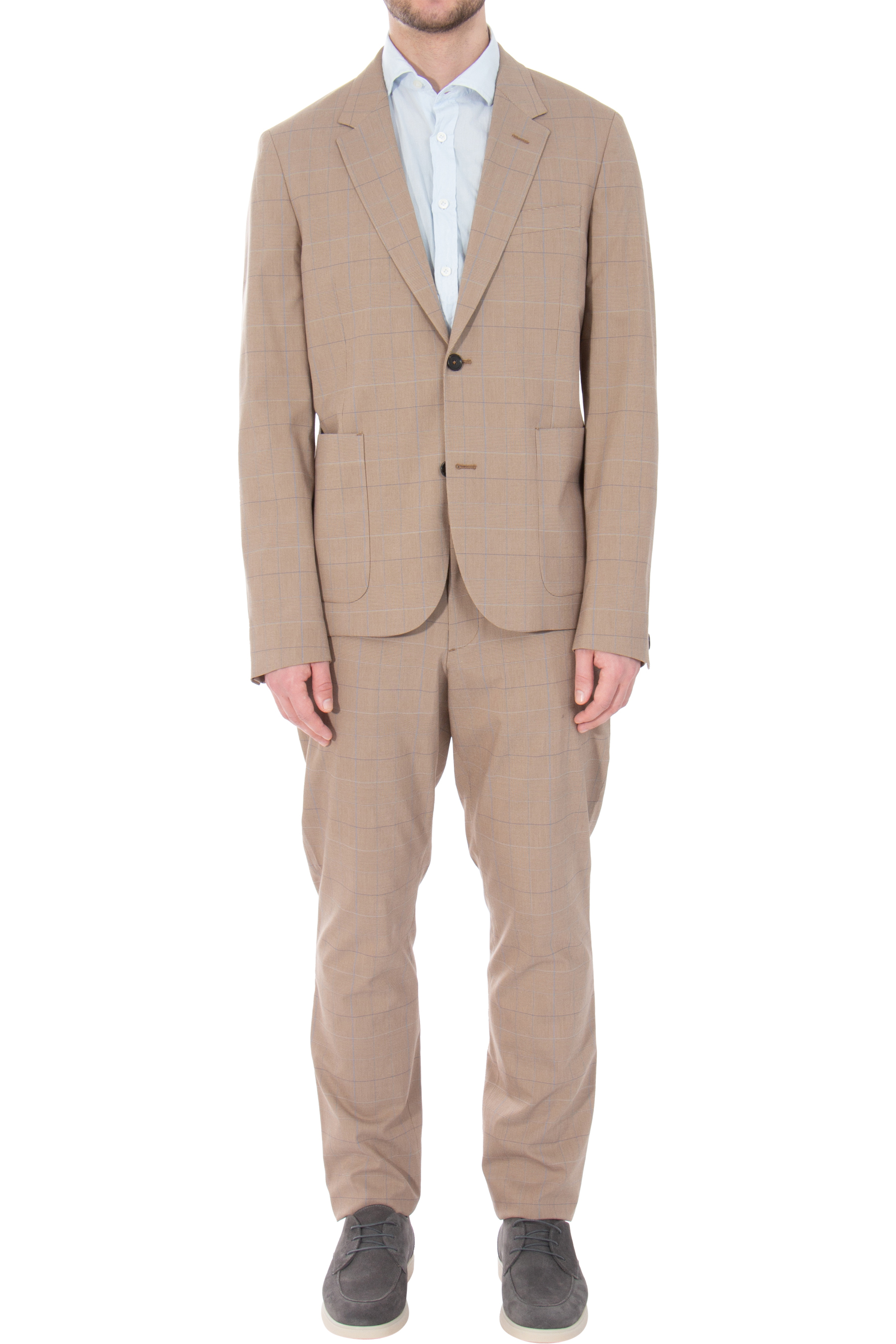 PAUL SMITH Checked Modal & Cotton Stretch Jacket