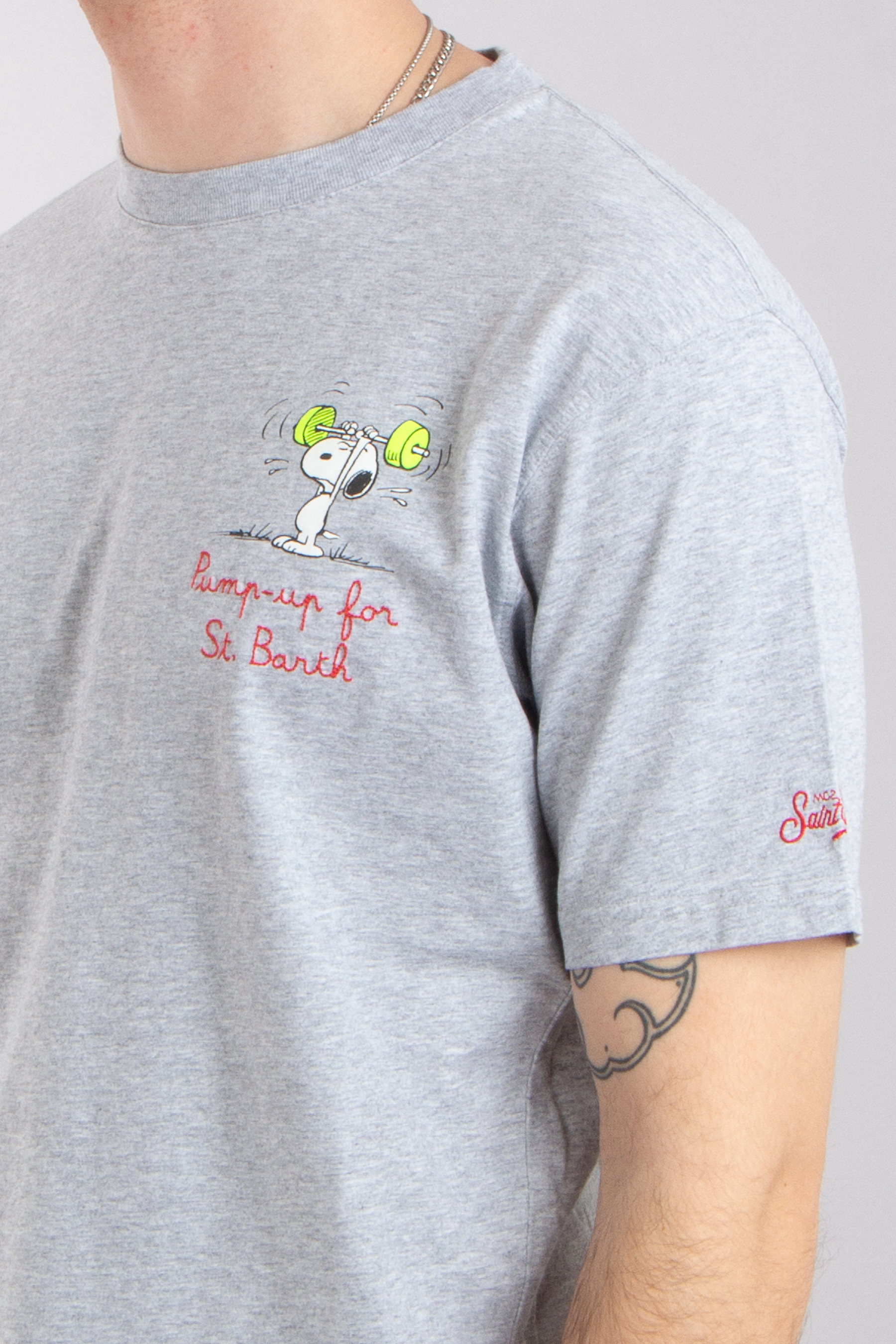 MC 2 SAINT BARTH Snoopy Pump Up Organic Cotton T-Shirt