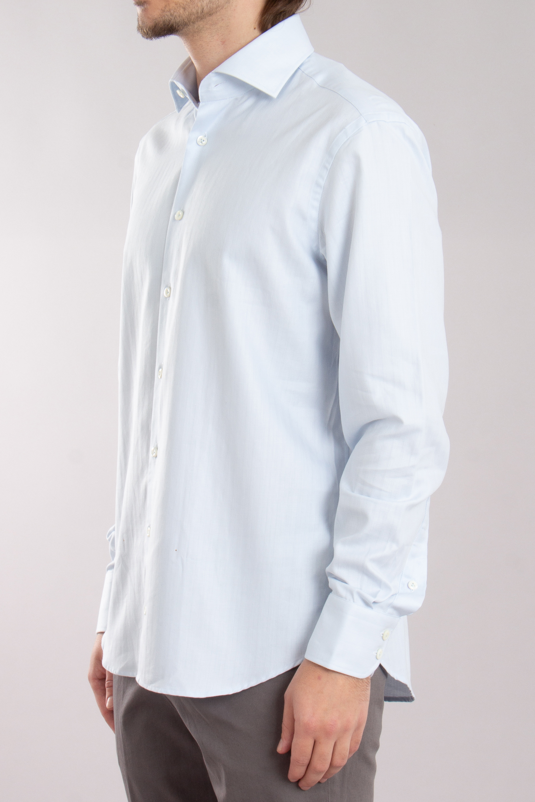 VAN LAACK Tailor Fit Herringbone Cotton Shirt Rivara-TF