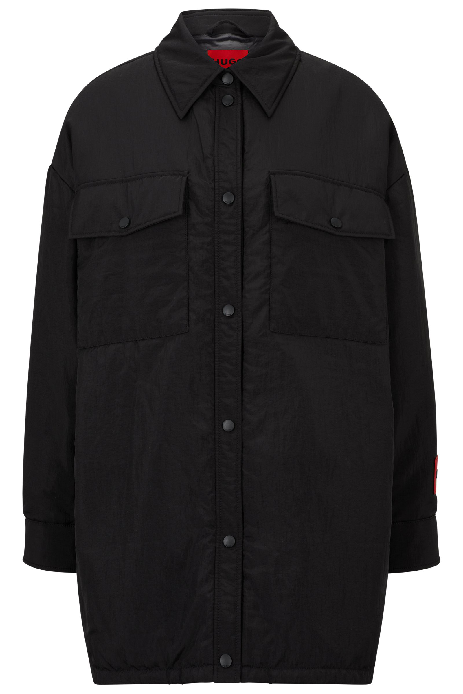 HUGO Padded Recycled Nylon Overshirt Fabrica