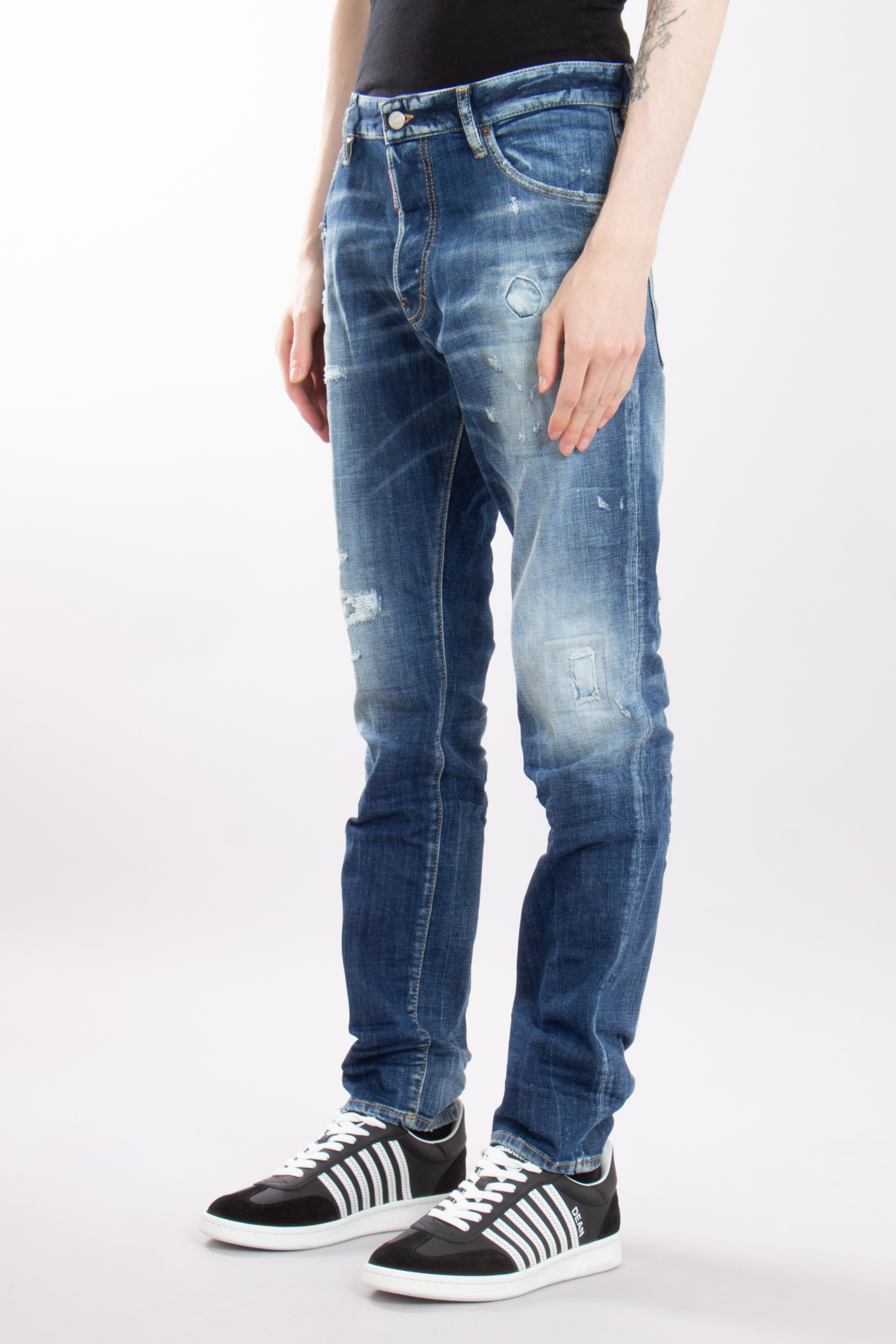 DSQUARED2 Cotton Stretch Denim Cool Guy Jeans