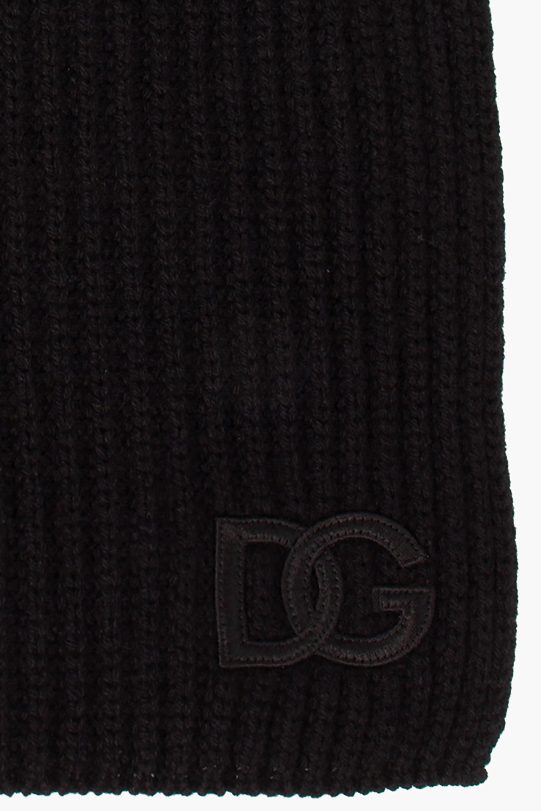 DOLCE & GABBANA Ribbed Cashmere Scarf