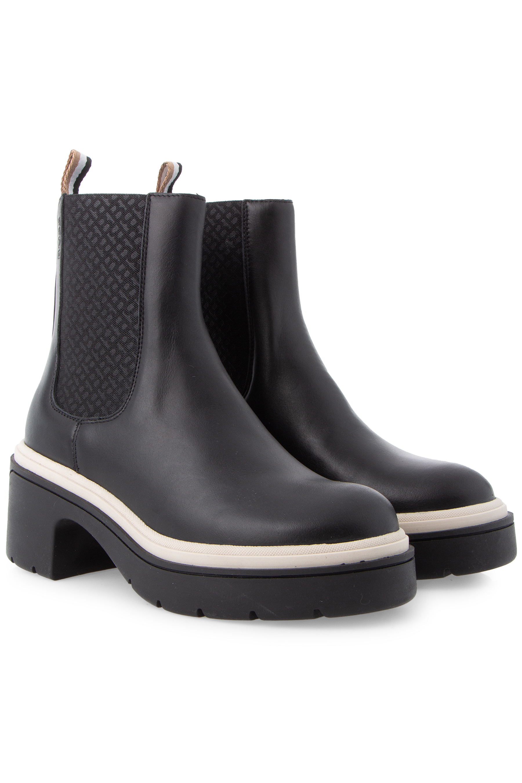 BOSS Cow Leather Chelsea Boots Carol