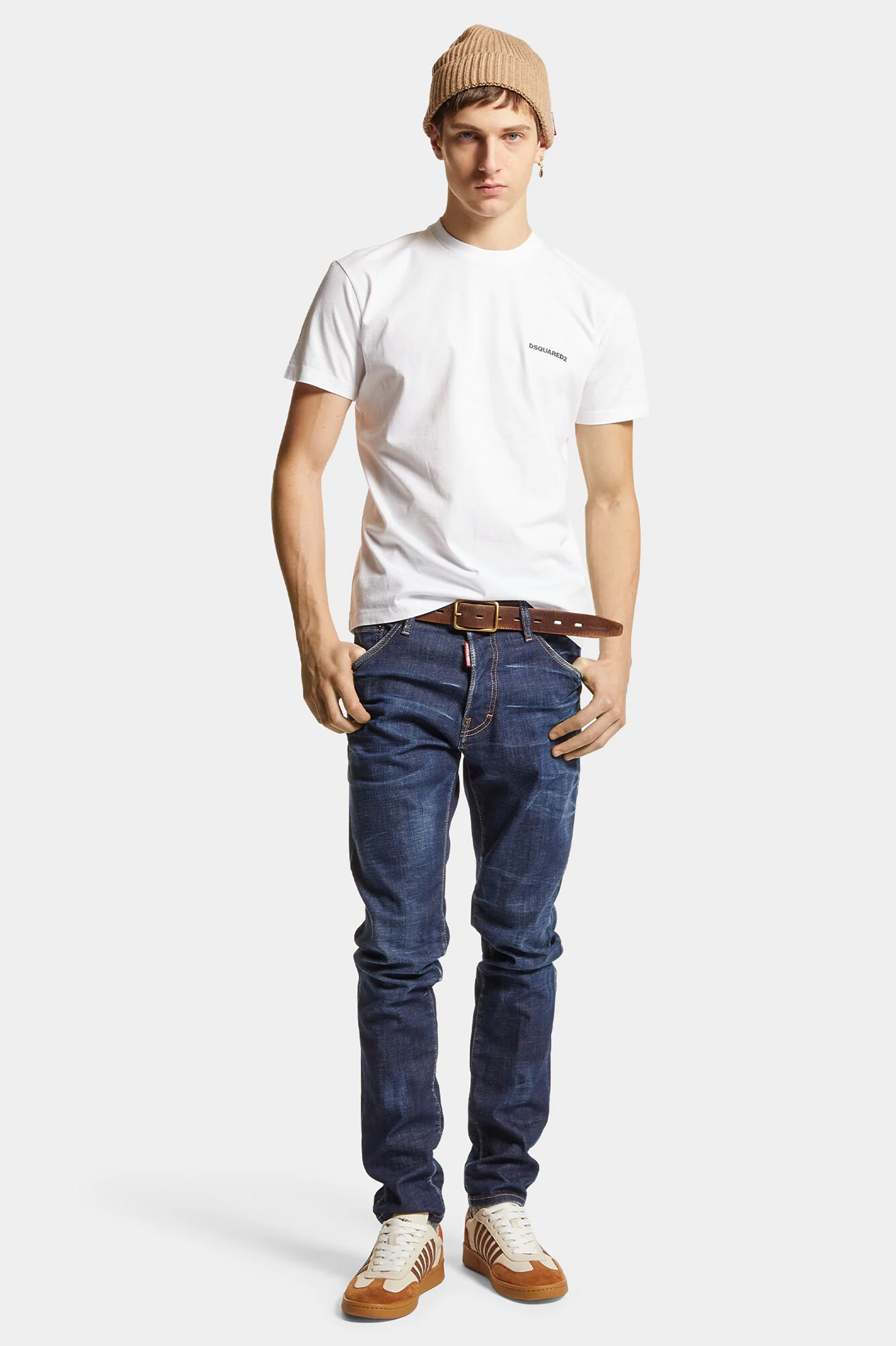 DSQUARED2 Dark Clean Wash Cotton Stretch Cool Guy Jeans