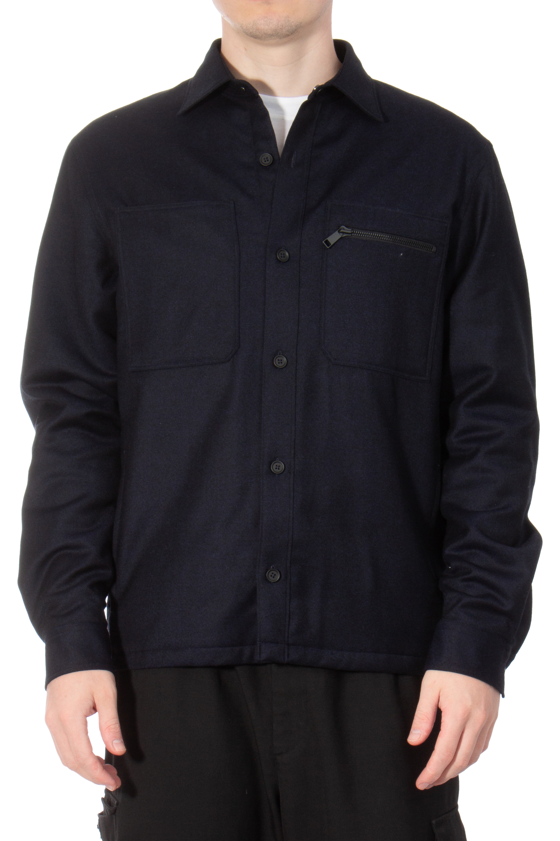 ZEGNA Lined Techmerino Wool Overshirt