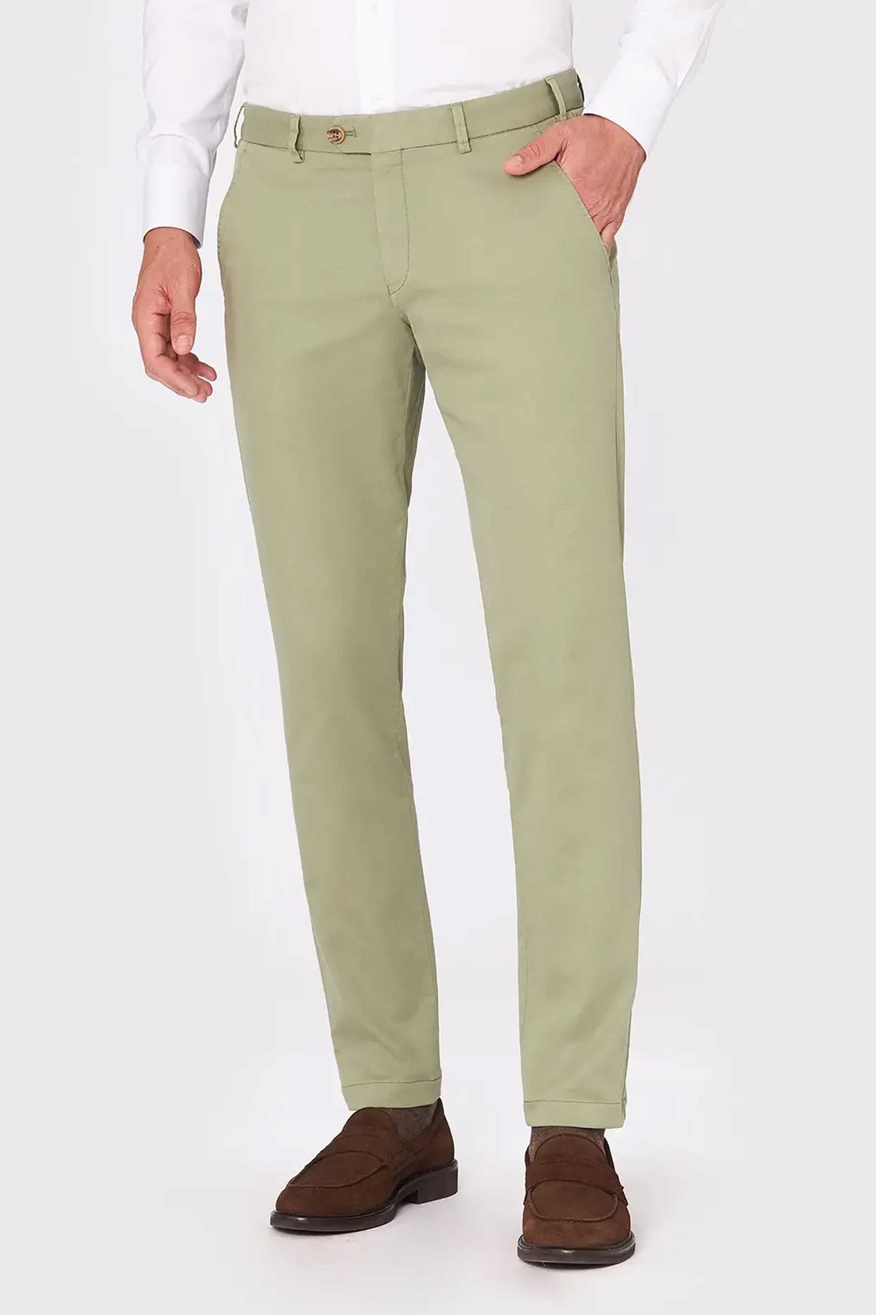 HILTL Slim Fit Cotton Stretch Chinos Tourist 2.0