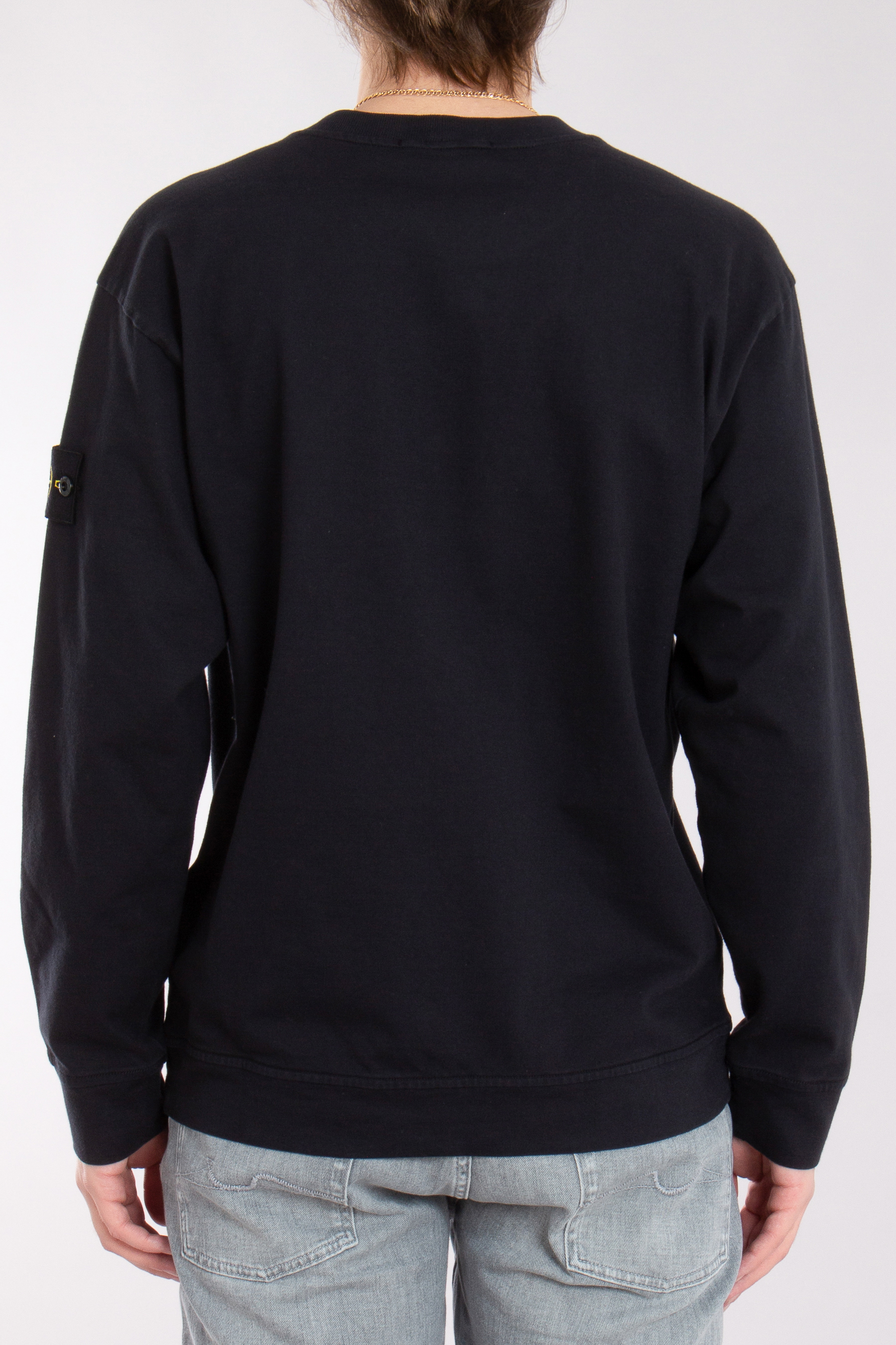 STONE ISLAND Garment Dyed Cotton Fleece Sweatshirt