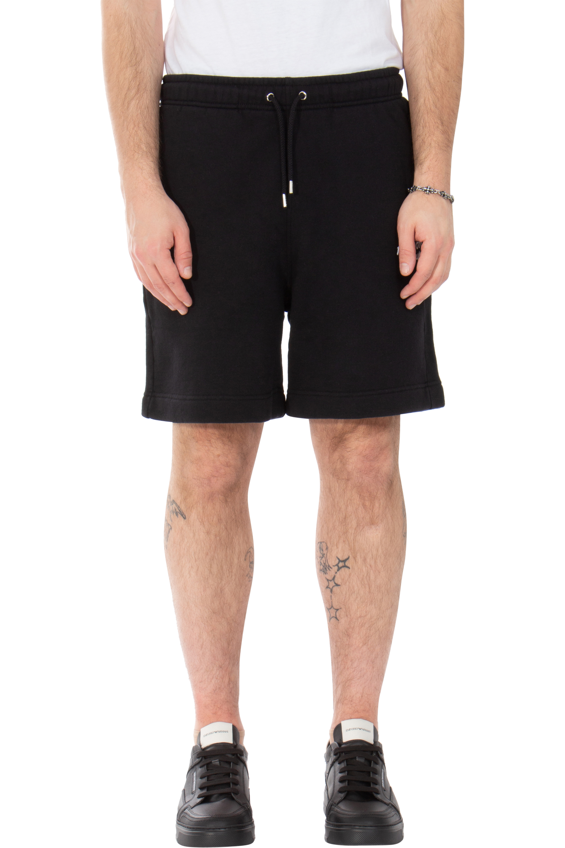 MAISON KITSUNÉ Embroidered Jogger Cut Cotton Shorts