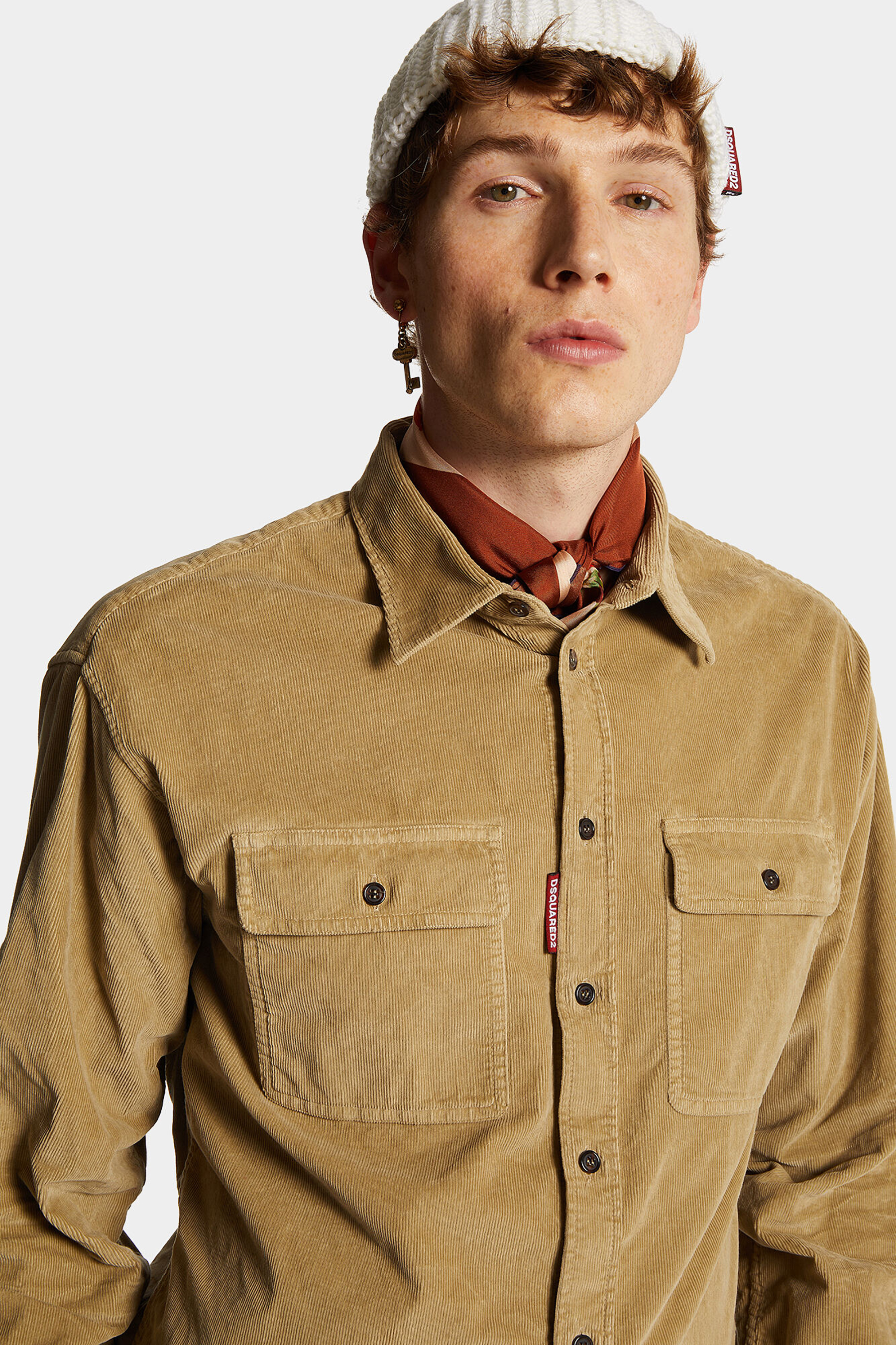 DSQUARED2 Cotton Stretch Corduroy Shirt