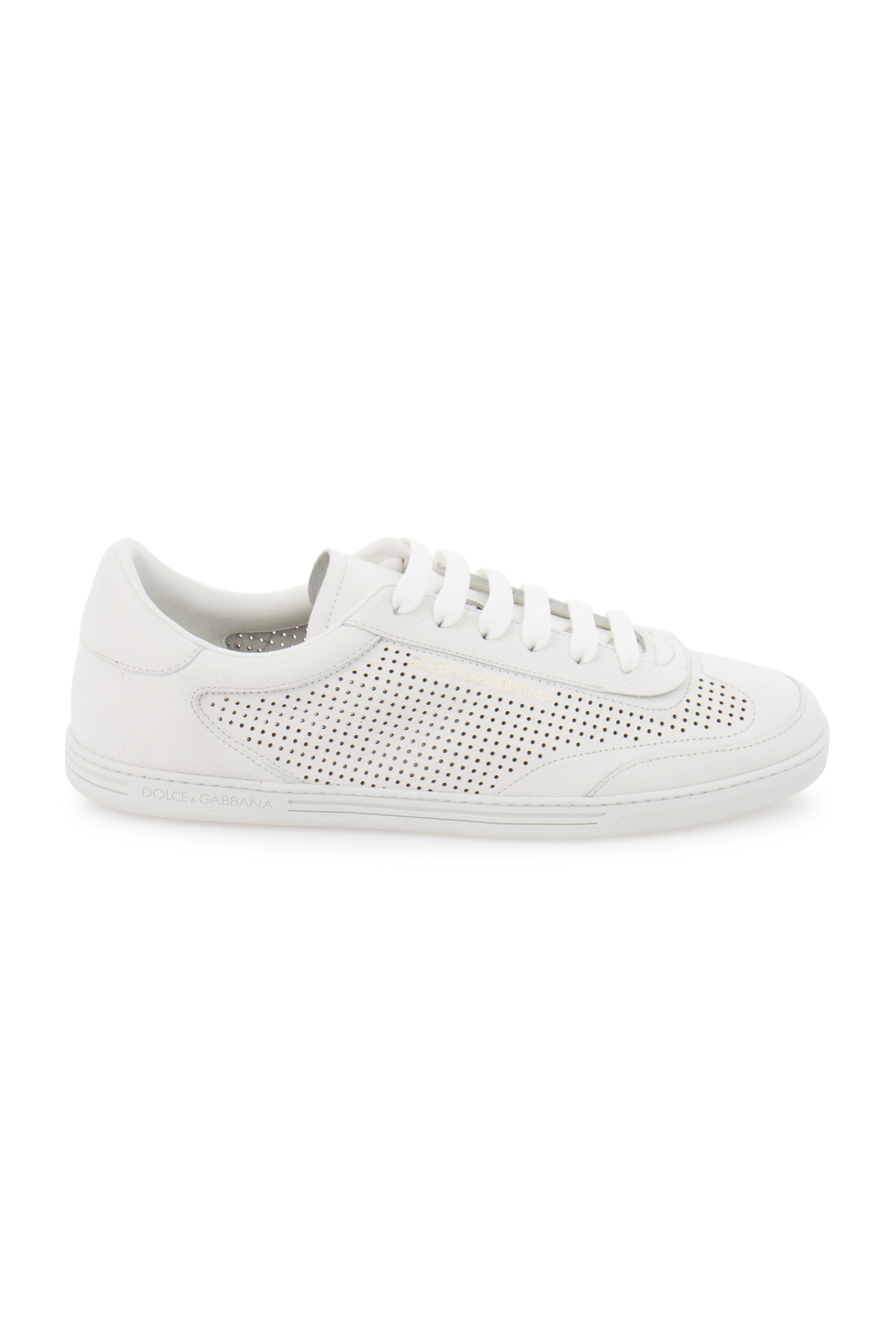 DOLCE & GABBANA Perforated Leather Sneakers Saint Tropez