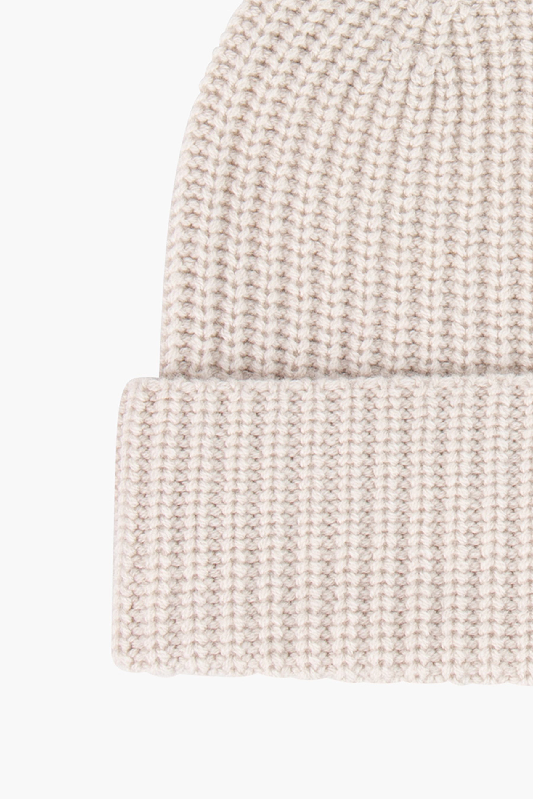 0039 ITALY Ribbed Cashmere-Wool Blend Hat