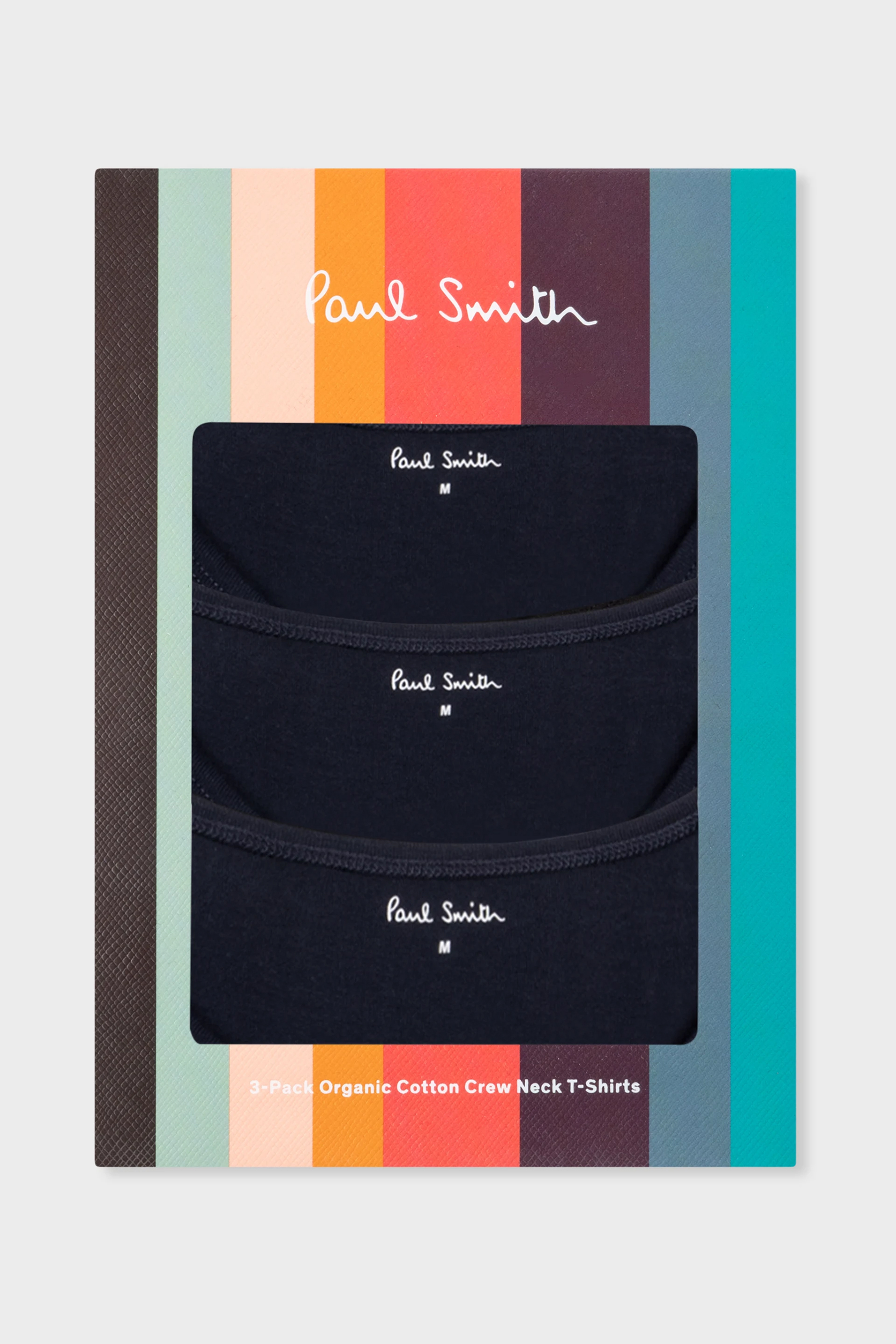 PAUL SMITH 3-Pack Organic Cotton Logo Lounge T-Shirts