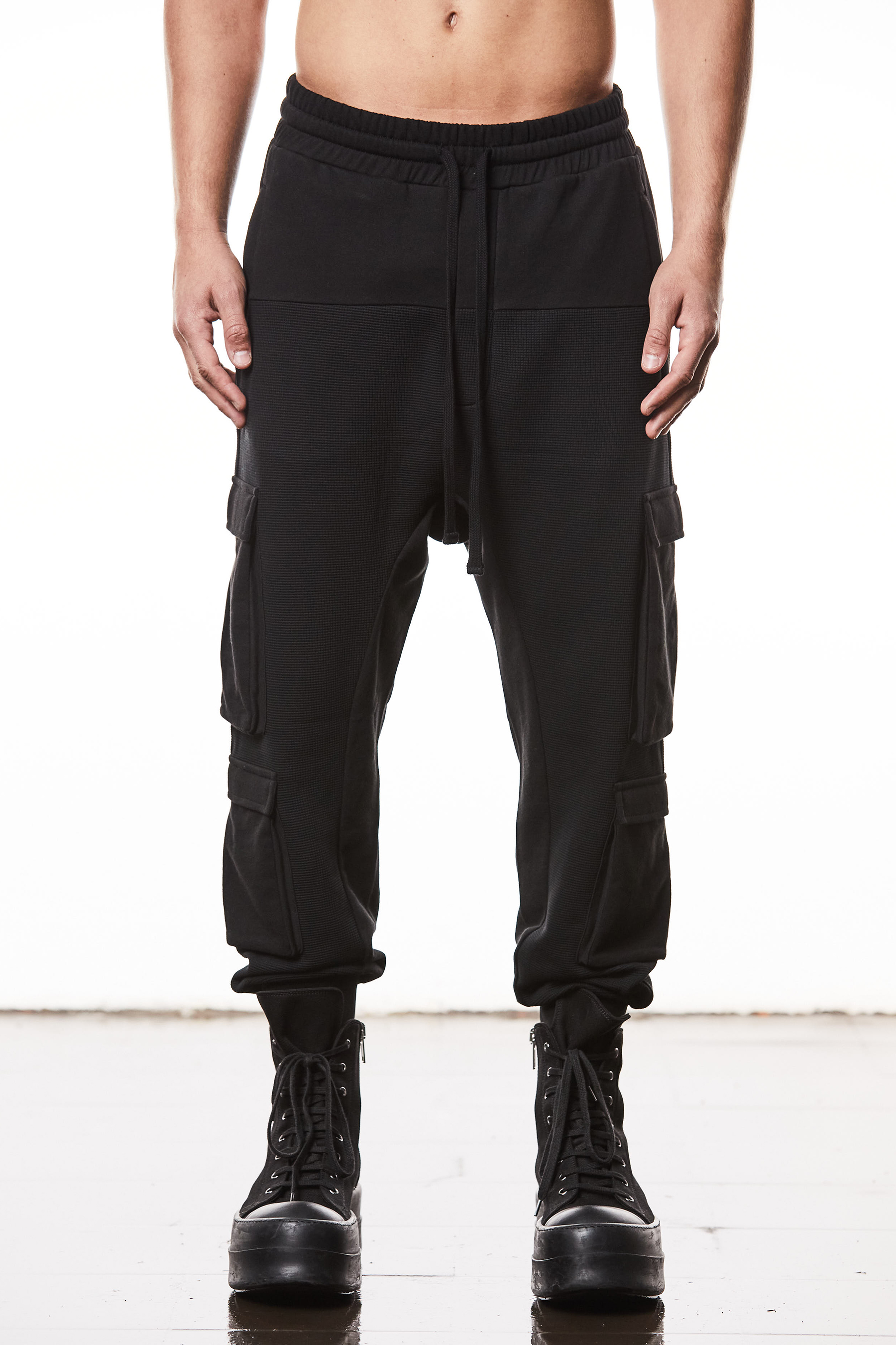 THOM KROM Matmix Cotton Jersey Cargo Sweatpants