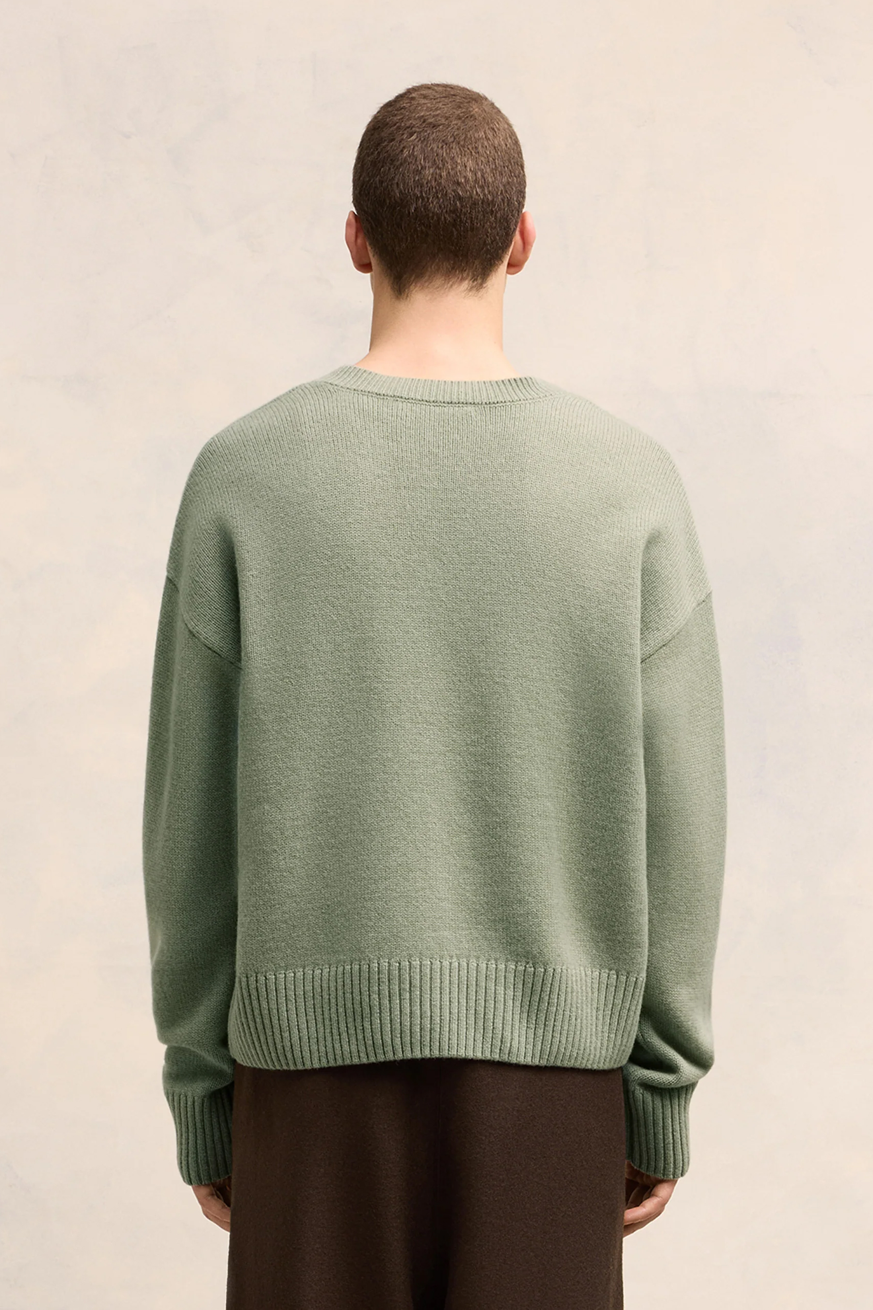 AMI PARIS Wool-Cashmere Blend Sweater