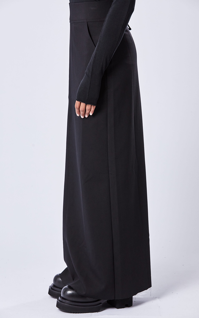 THOM KROM Cotton-Nylon-Stretch Maxi Skirt