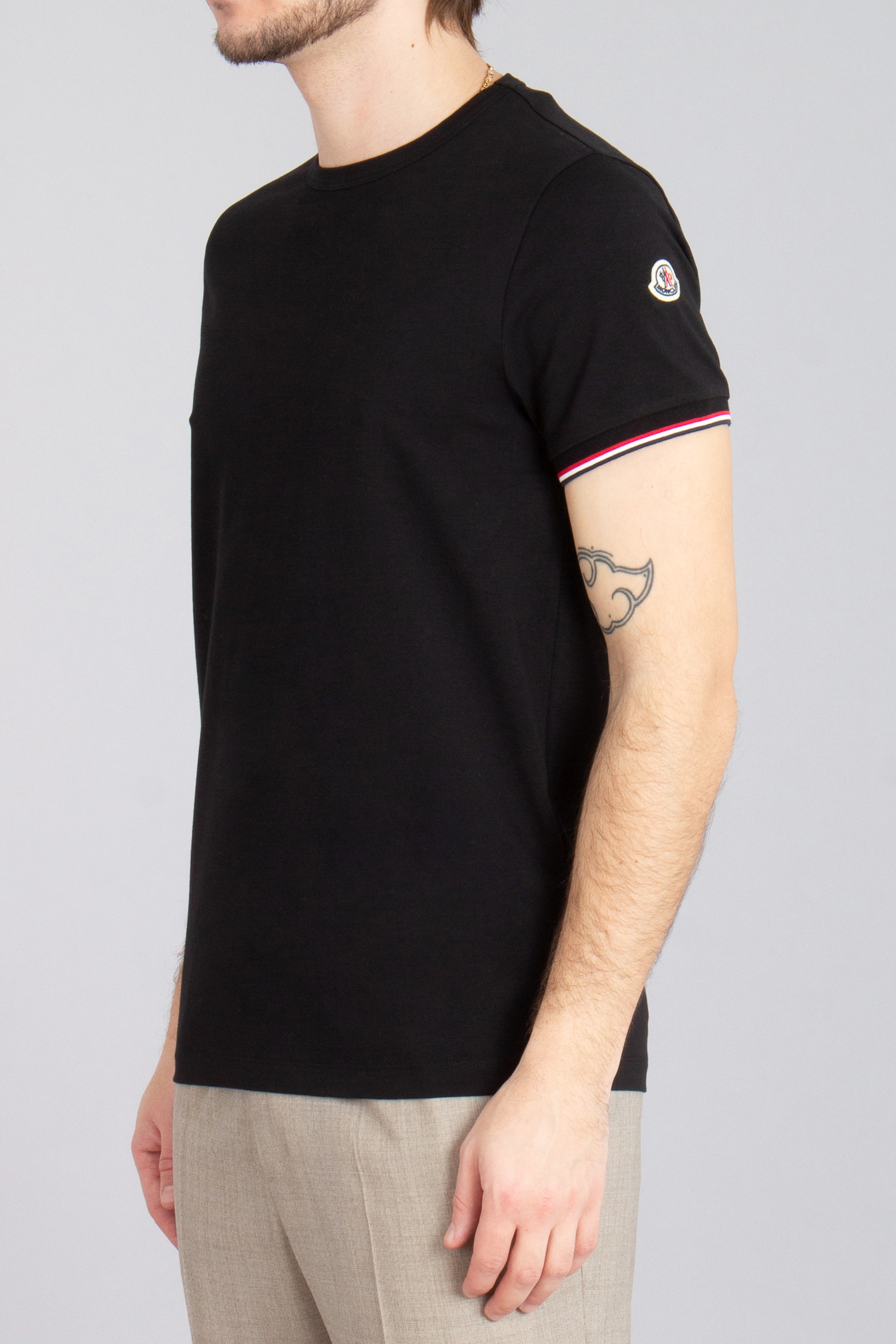 MONCLER Slim Fit Stretch Cotton Jersey T-Shirt