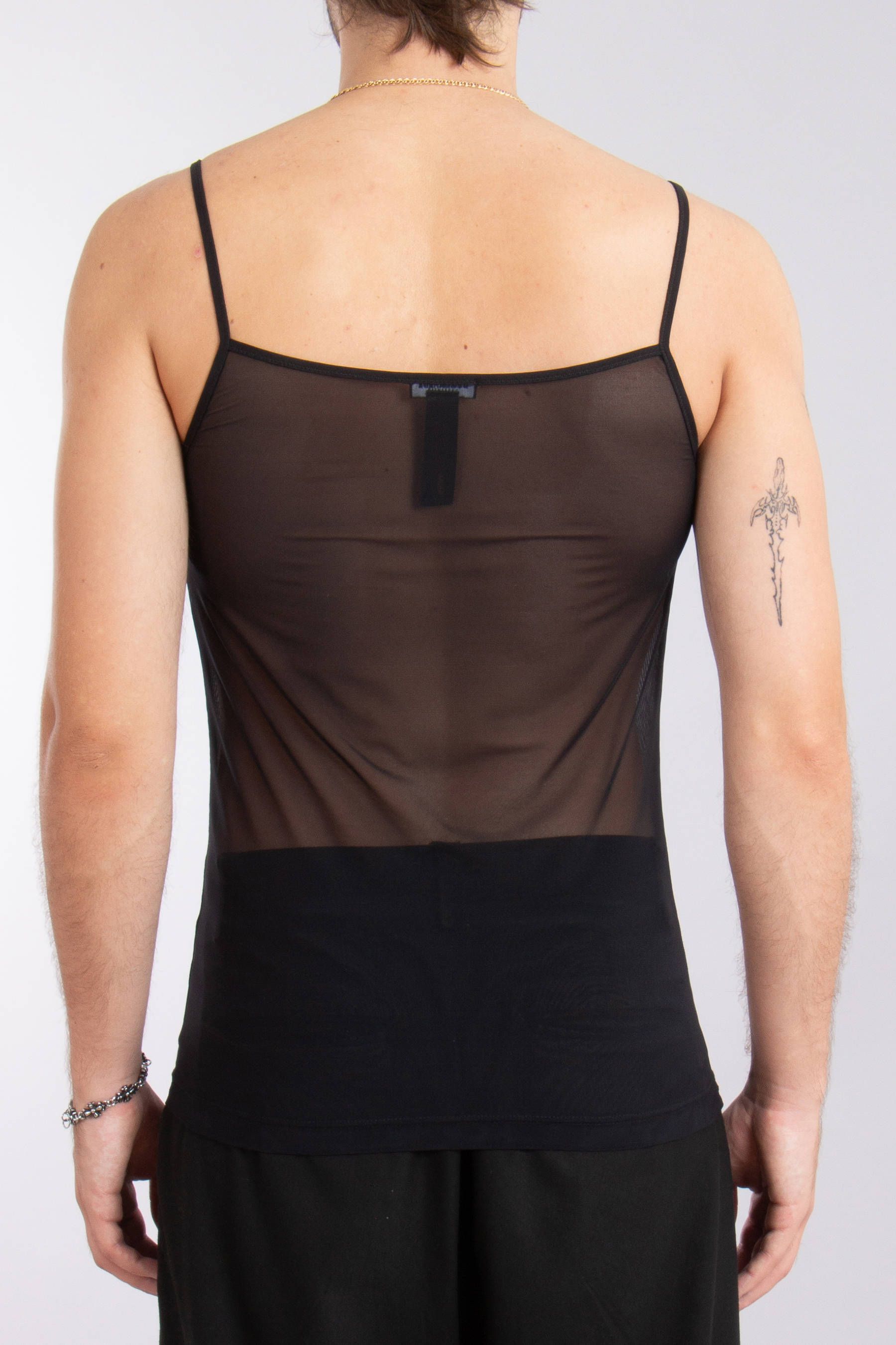 DSQUARED2 Nylon Stretch Micro Mesh Tank Top