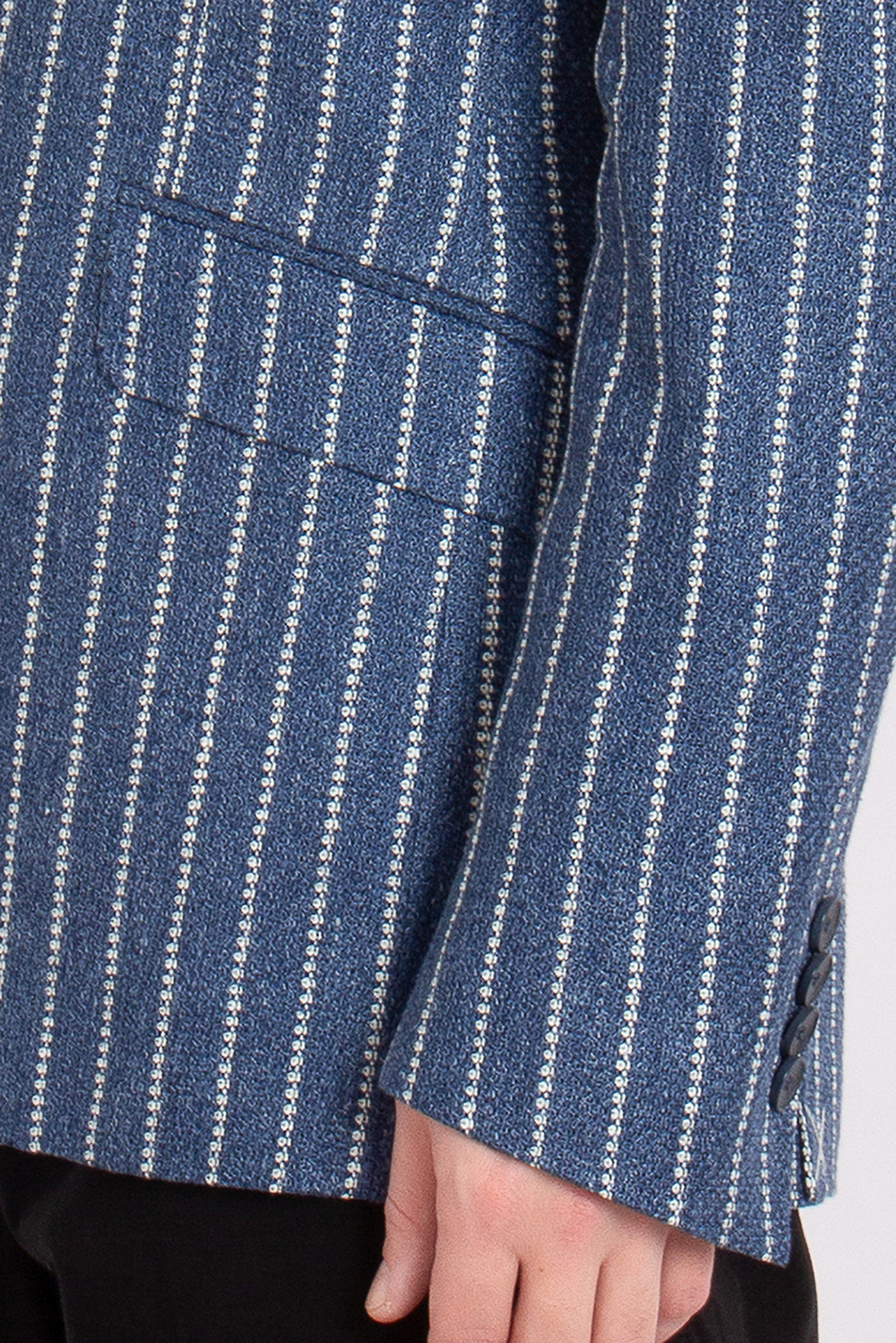 ETRO Roma Fit Striped Linen Jacket