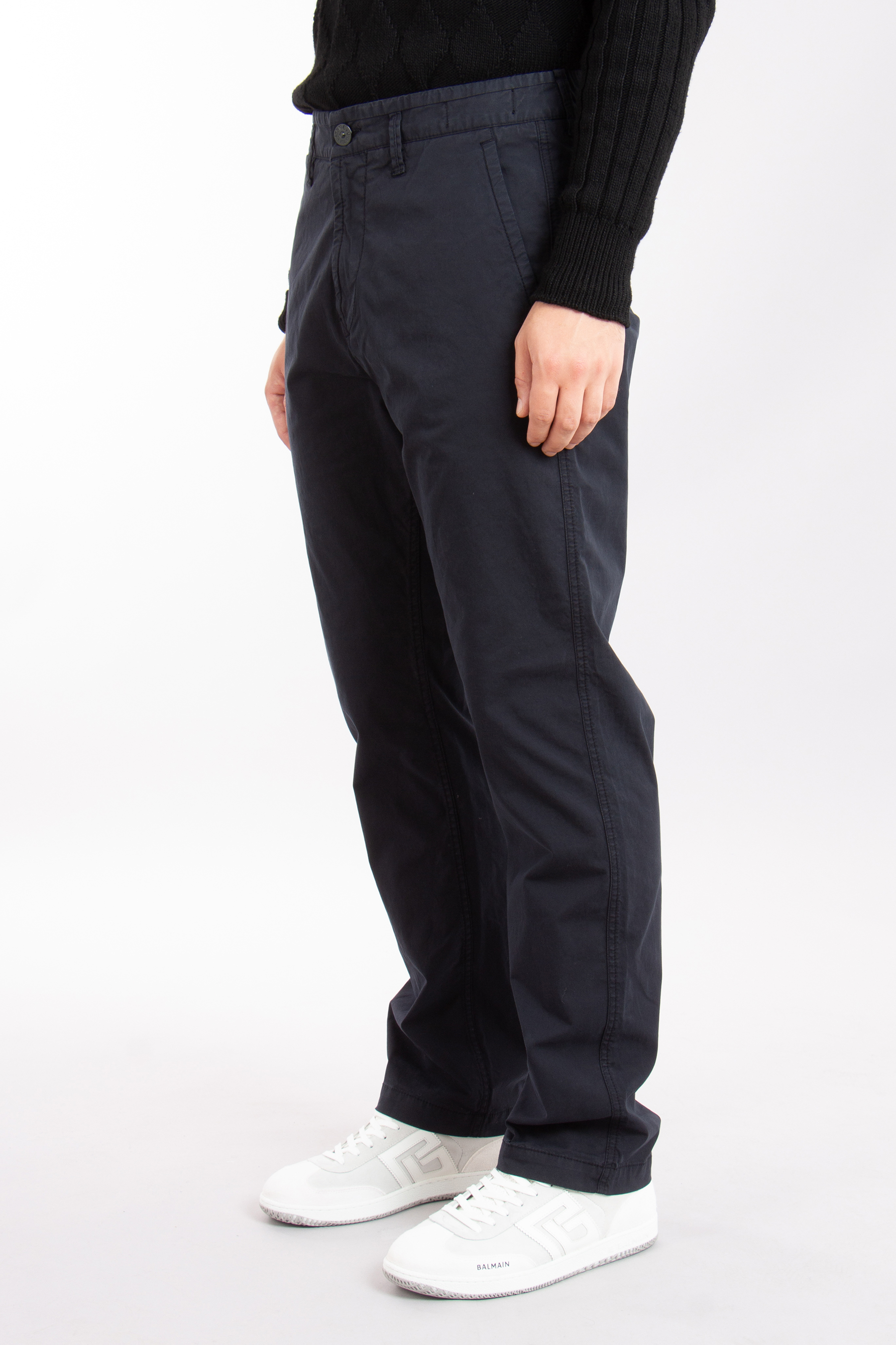 STONE ISLAND Regular Fit Cotton Stretch Pants