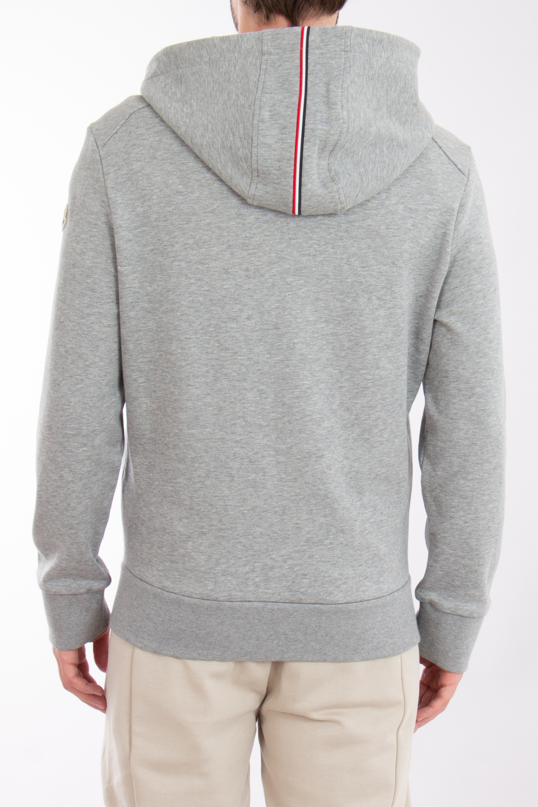 MONCLER Cotton Blend Fleece Zip Hoodie