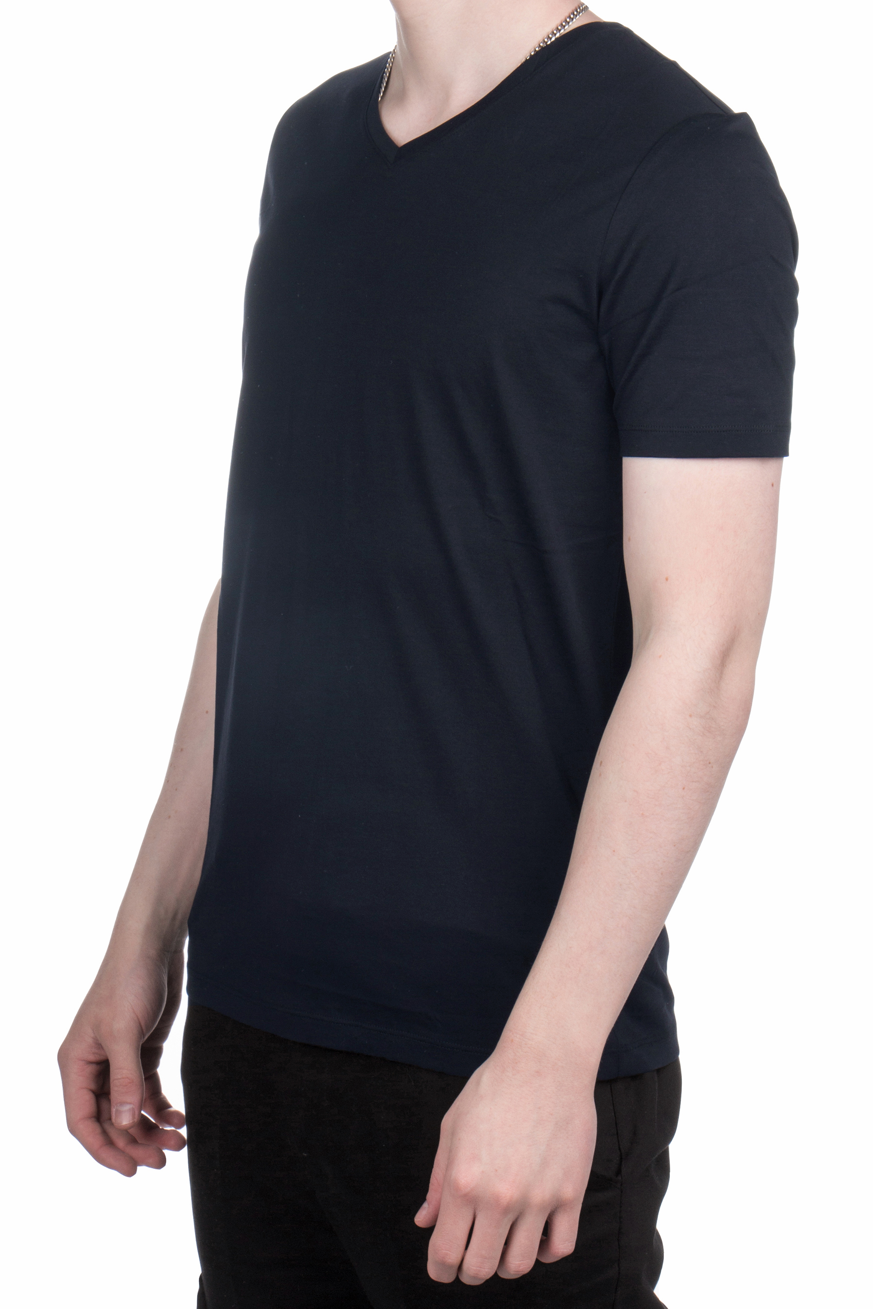 TRUSTED HANDWORK Supima V-Neck T-Shirt Boston