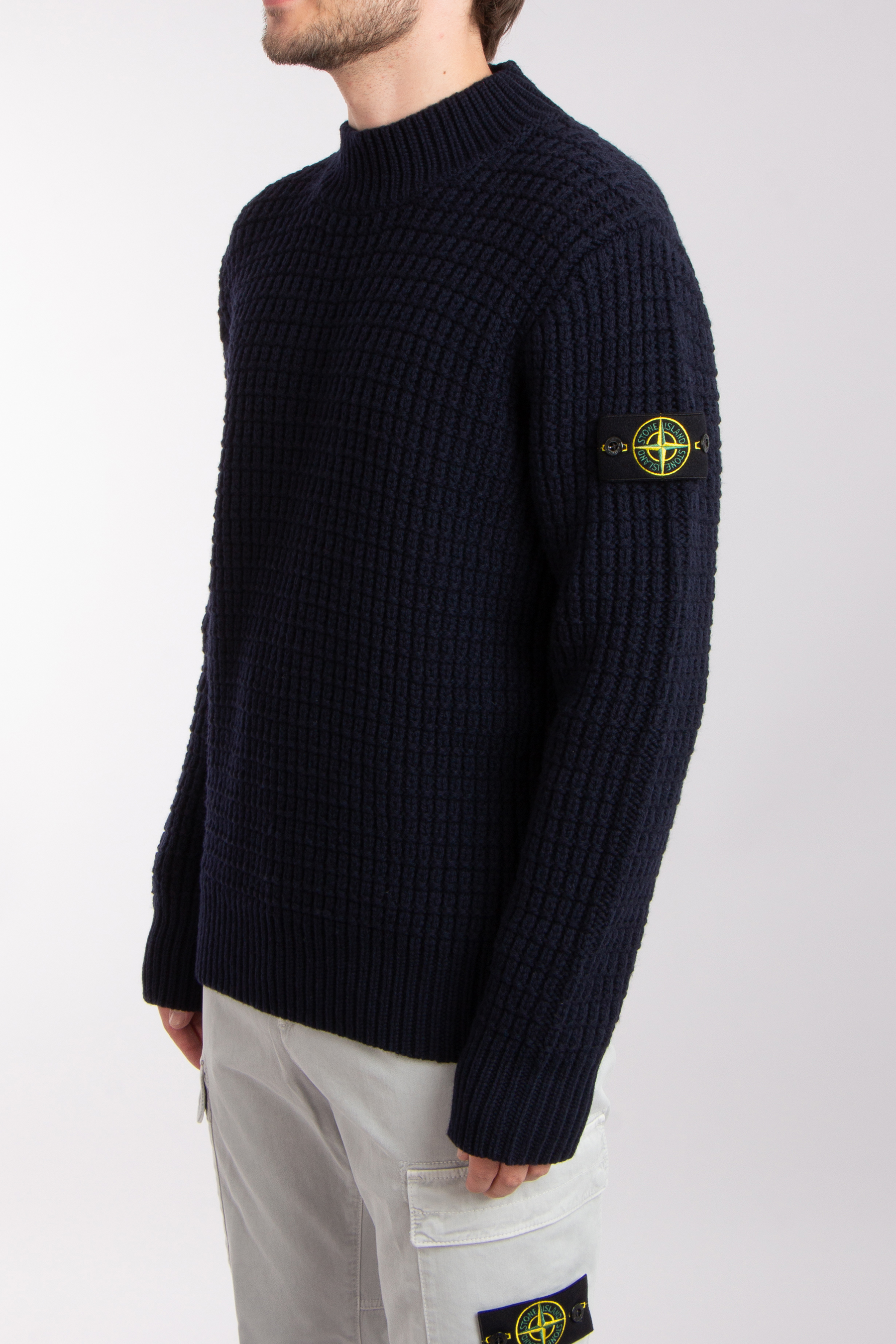 STONE ISLAND Virgin Wool Knit Sweater