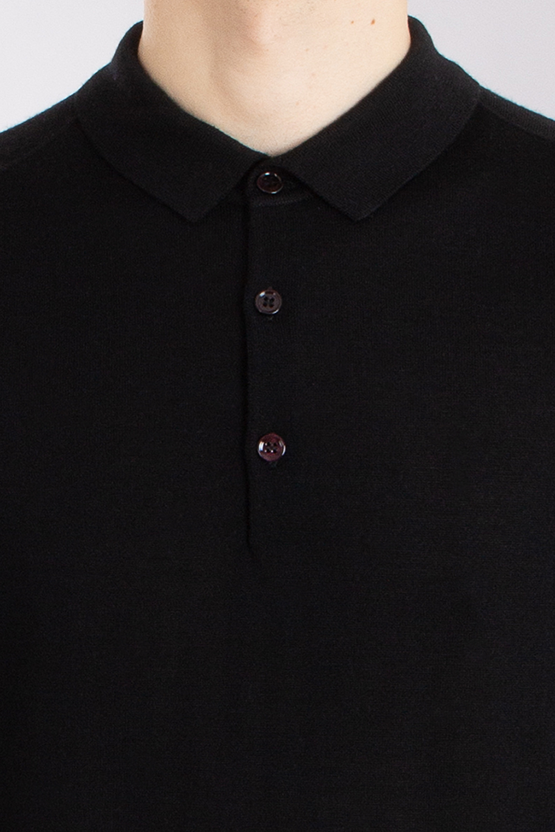 MIENTUS BERLIN Extrafine Wool-Silk-Cashmere Blend Knit Polo