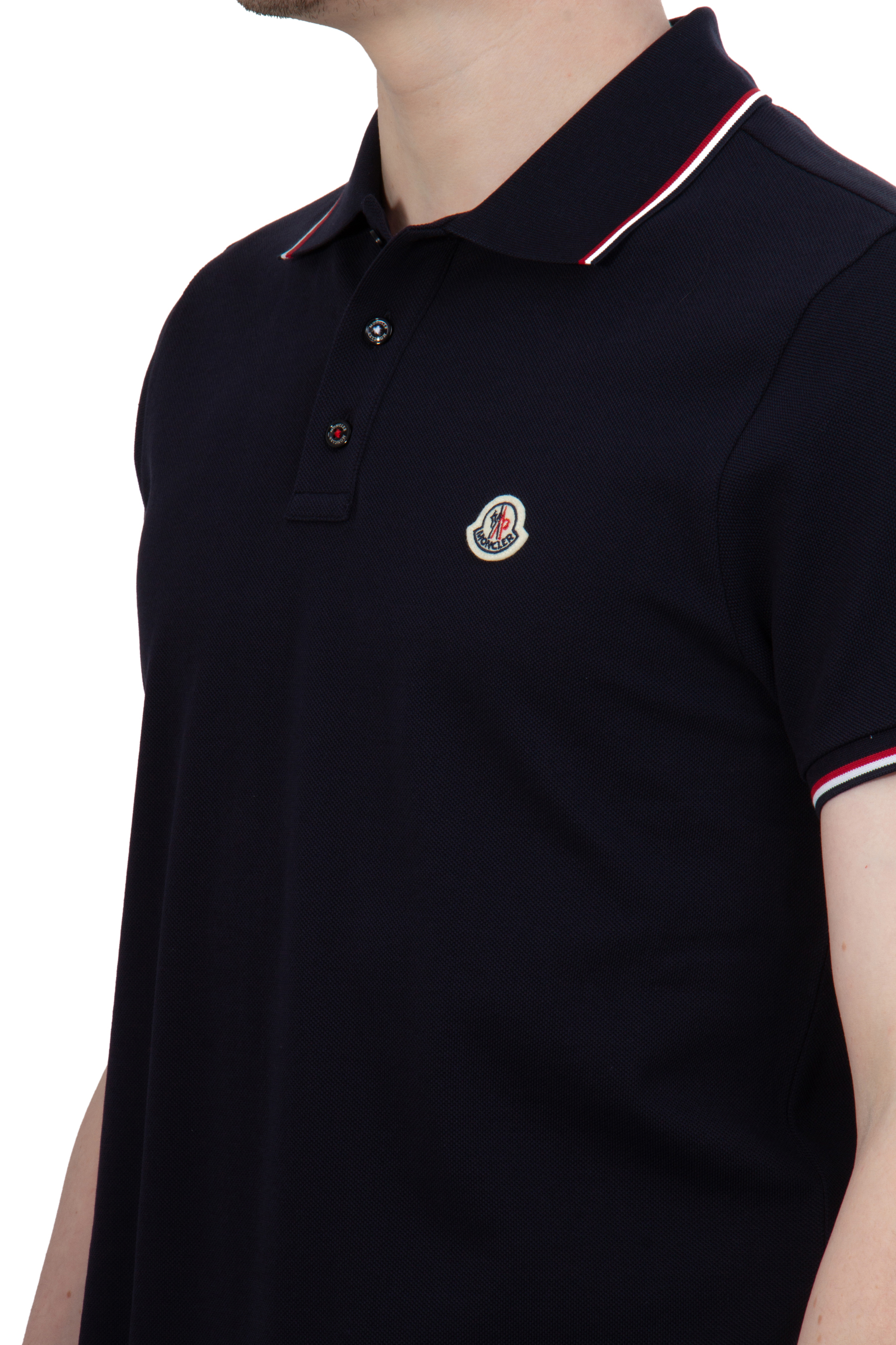 MONCLER Cotton Piqué Polo Shirt