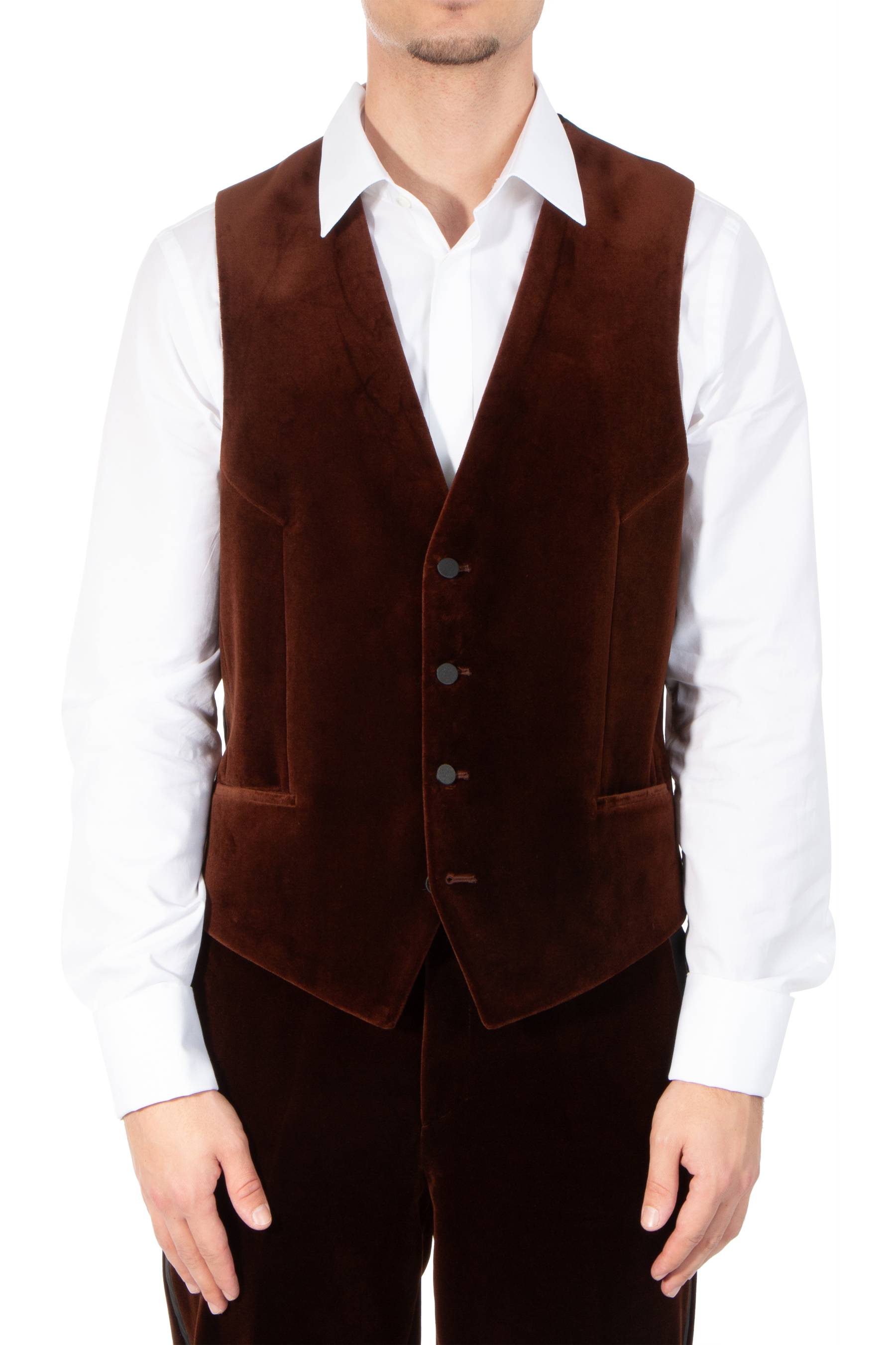 HUGO Cotton Velvet Vest Vin